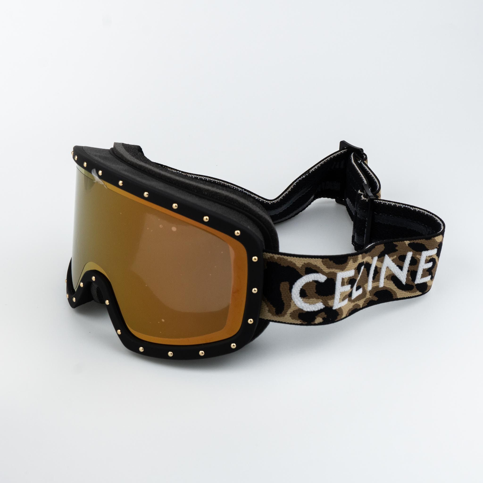 Celine Celine CL40196U SKI MASK 99C Gold Mirror NEW AUTHENTIC Size ONE SIZE - 3 Thumbnail