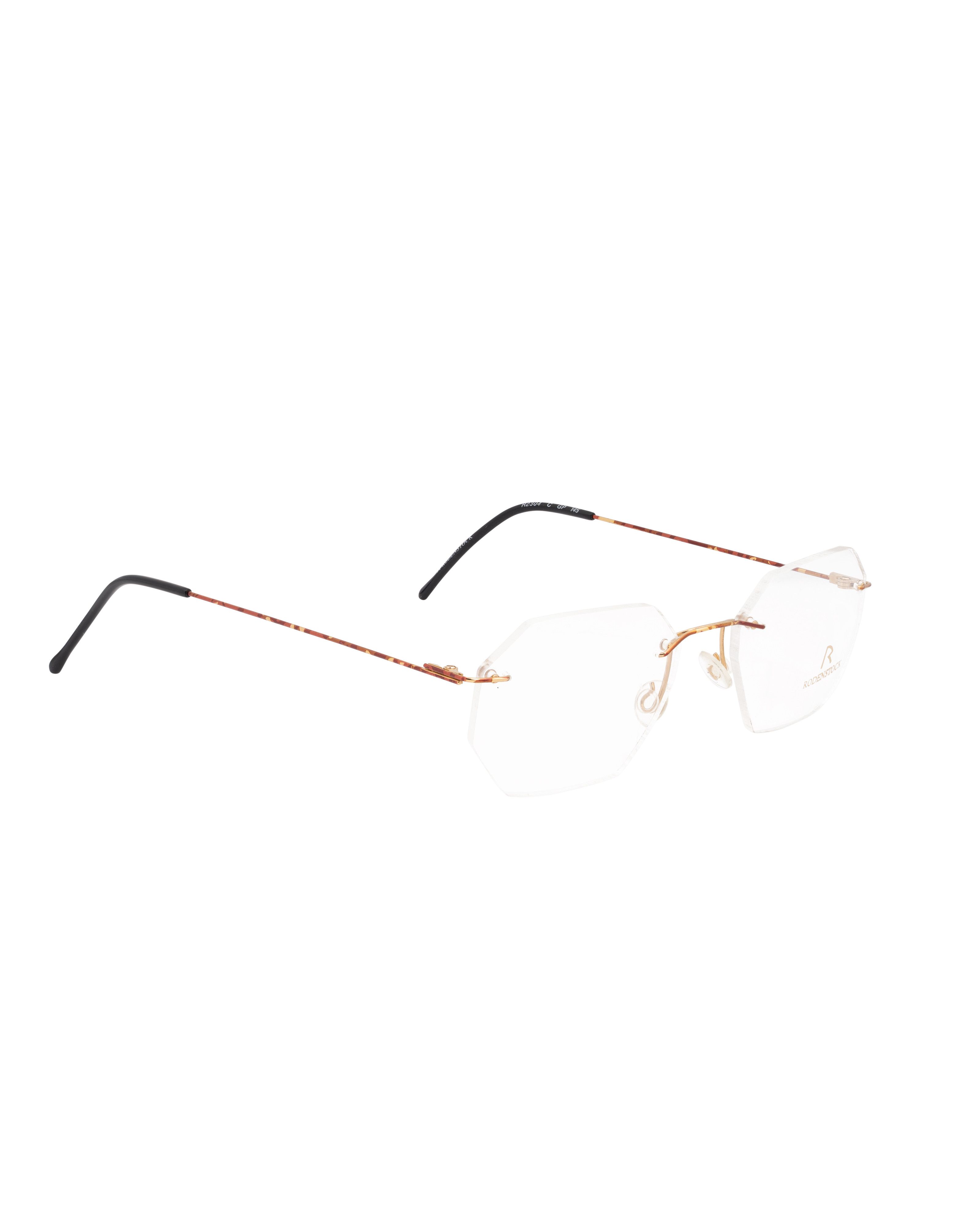 Vintage Rodenstock '90s Hexagram Rimless Red Metal Glasses Size ONE SIZE - 1 Thumbnail