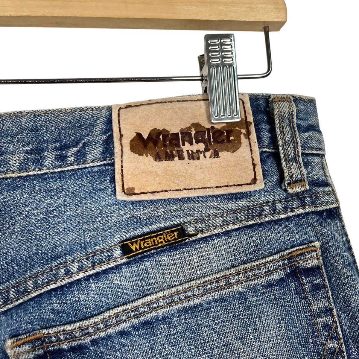 Wrangler Vintage Wrangler Distressed Flare Denim Jeans Size US 32 / EU 48 - 11 Thumbnail