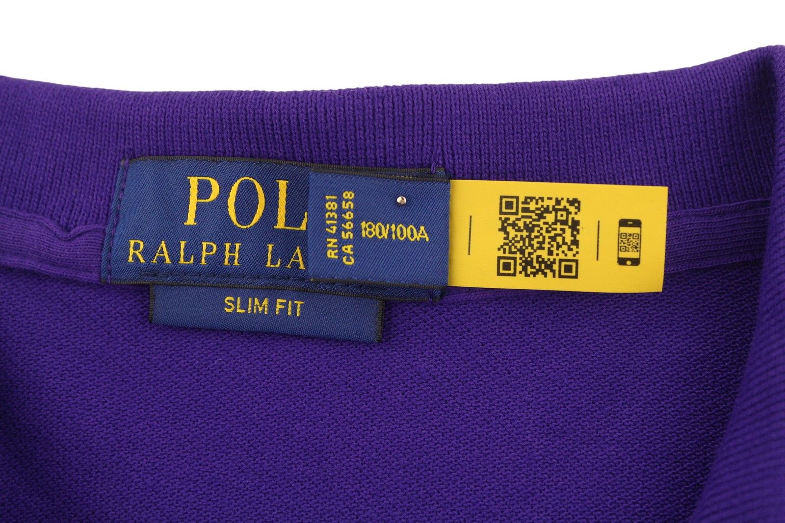 Ralph Lauren SLIM FIT L Purple Cotton Embroidered Logo 87877 Size US L / EU 52-54 / 3 - 8 Thumbnail