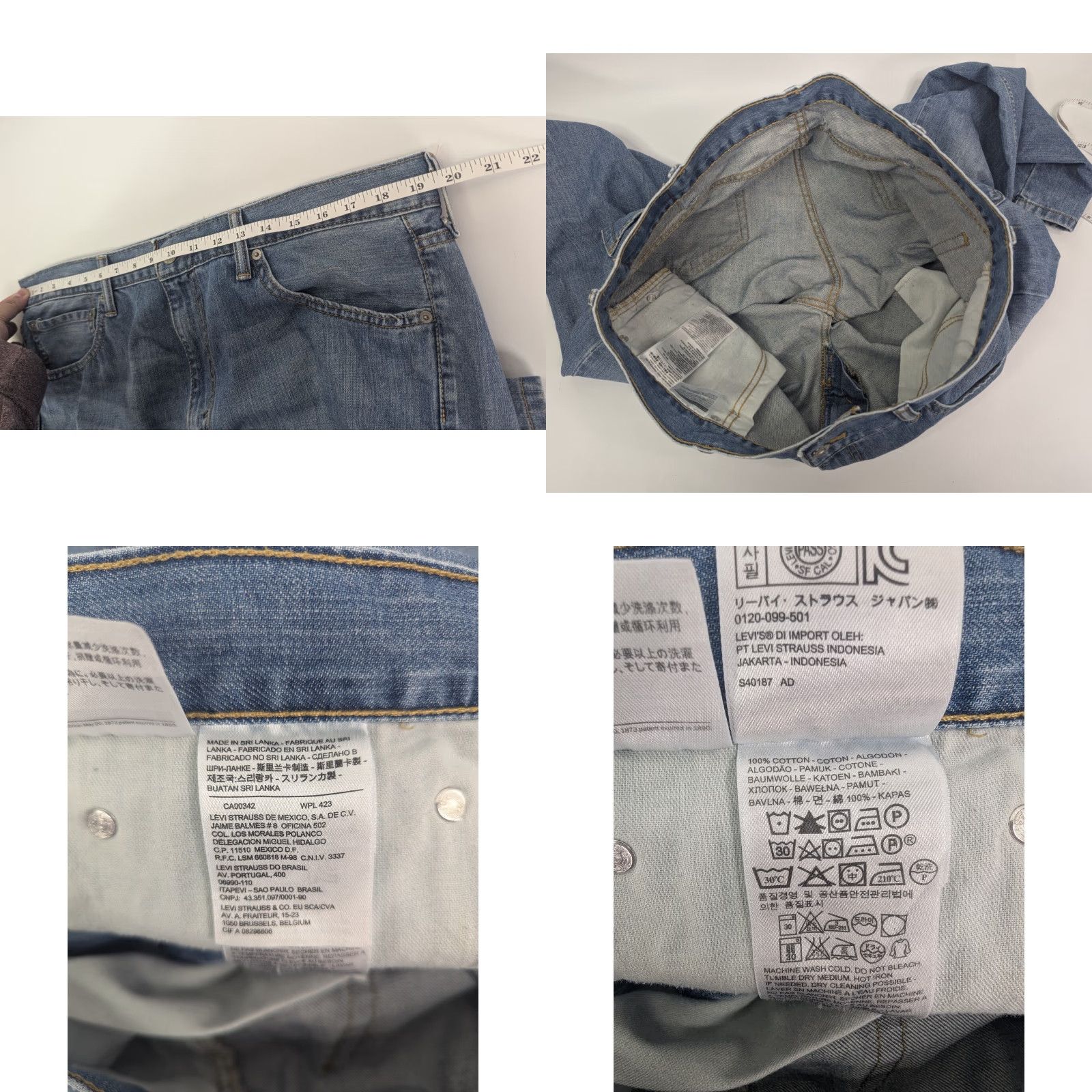 Levi's Levi's 527 Jeans Mens Denim Boot Cut 527 Series 5-Pocket Design Distressed Blue 38x30 Casual Vintage Not N/A Size US 38 / EU 54 - 8 Thumbnail