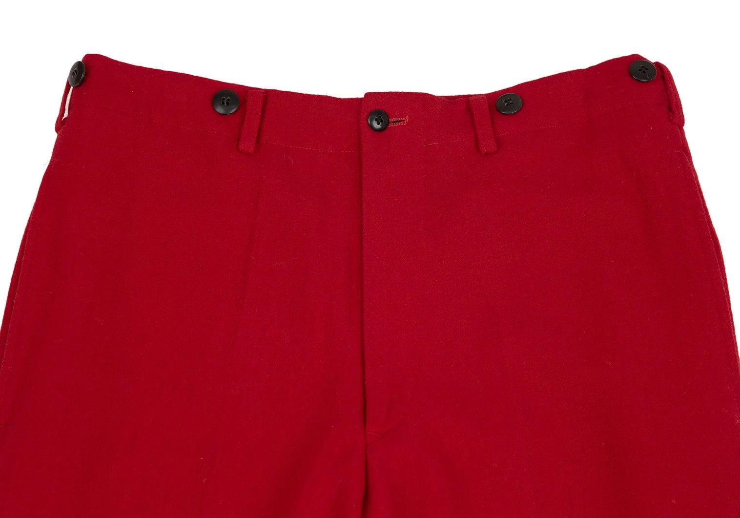 Yohji Yamamoto Yohji Yamamoto Wool Nylon Suspender Pants Red S Size US 36 / EU 52 - 2 Thumbnail