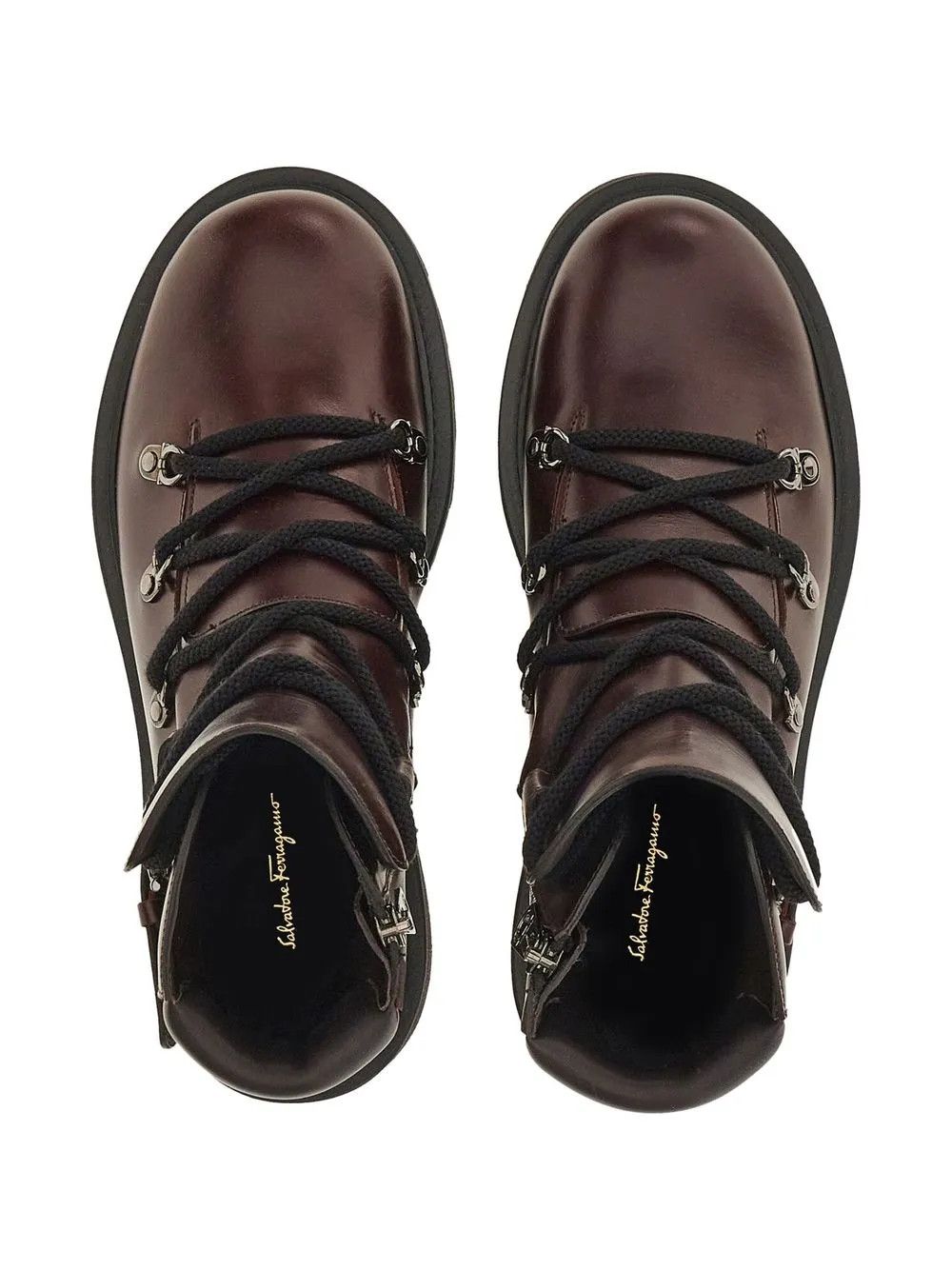 Salvatore Ferragamo o1y0326 Ankle Boots in Dark Brown Size US 8.5 / IT 38.5 - 4 Thumbnail
