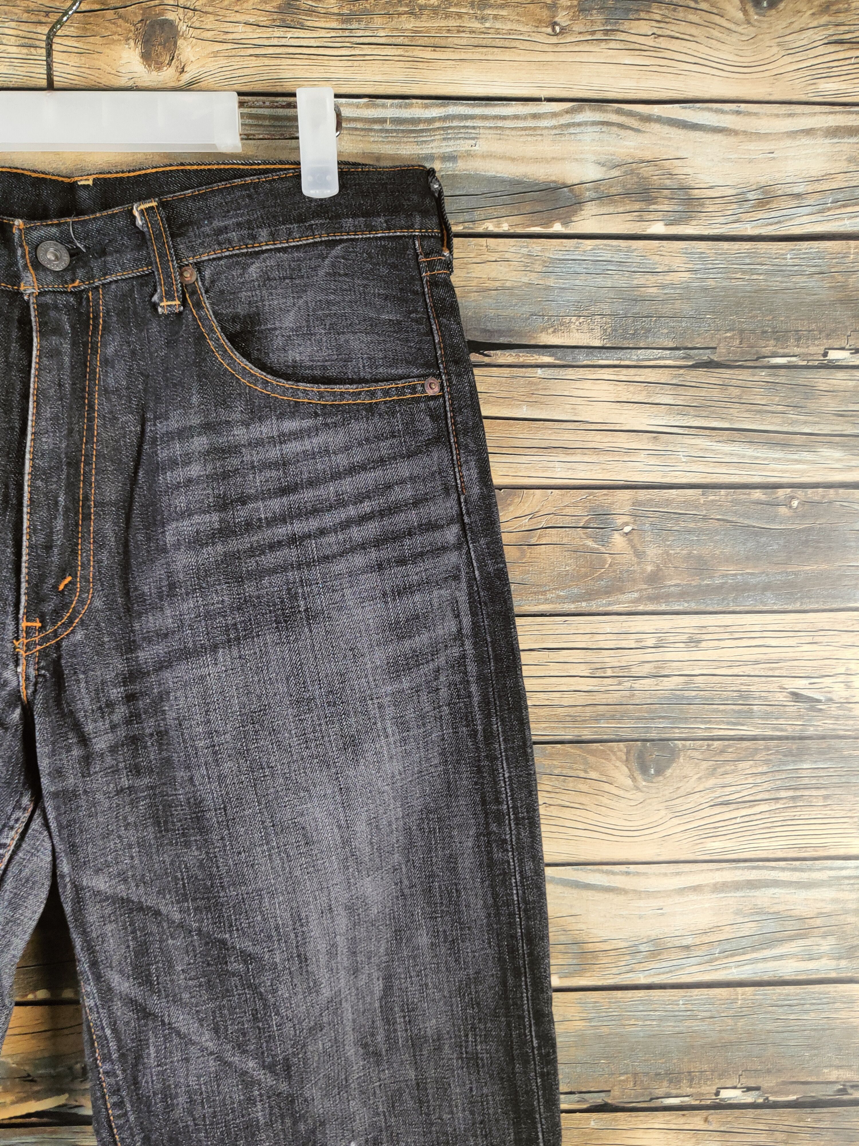 Levi's 503 Levi's Black Distressed Ripped Jeans #S2810 Size US 32 / EU 48 - 5 Thumbnail