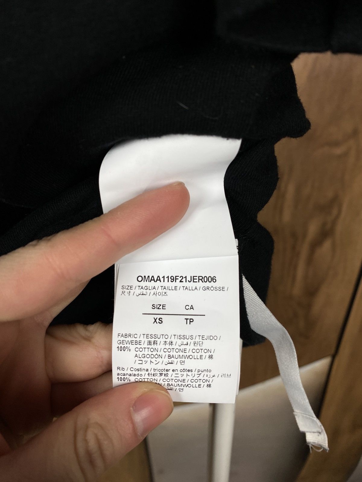 Off-White ✂️T-Shirt Off White 2013 Cut Here Main Label Tee✂️ Size US XS / EU 42 / 0 - 13 Thumbnail