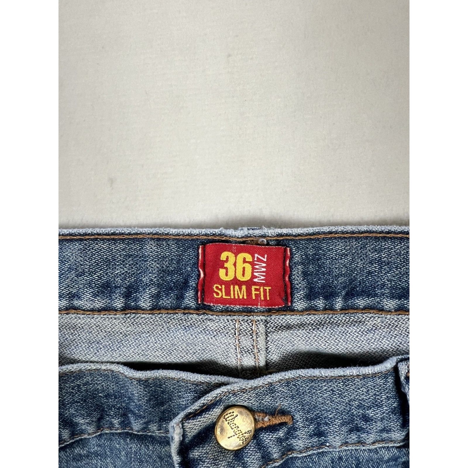 Wrangler Wrangler MWZ Slim Fit Cowboy Blue Denim Jeans Men's Size 36x Size US 36 / EU 52 - 3 Thumbnail