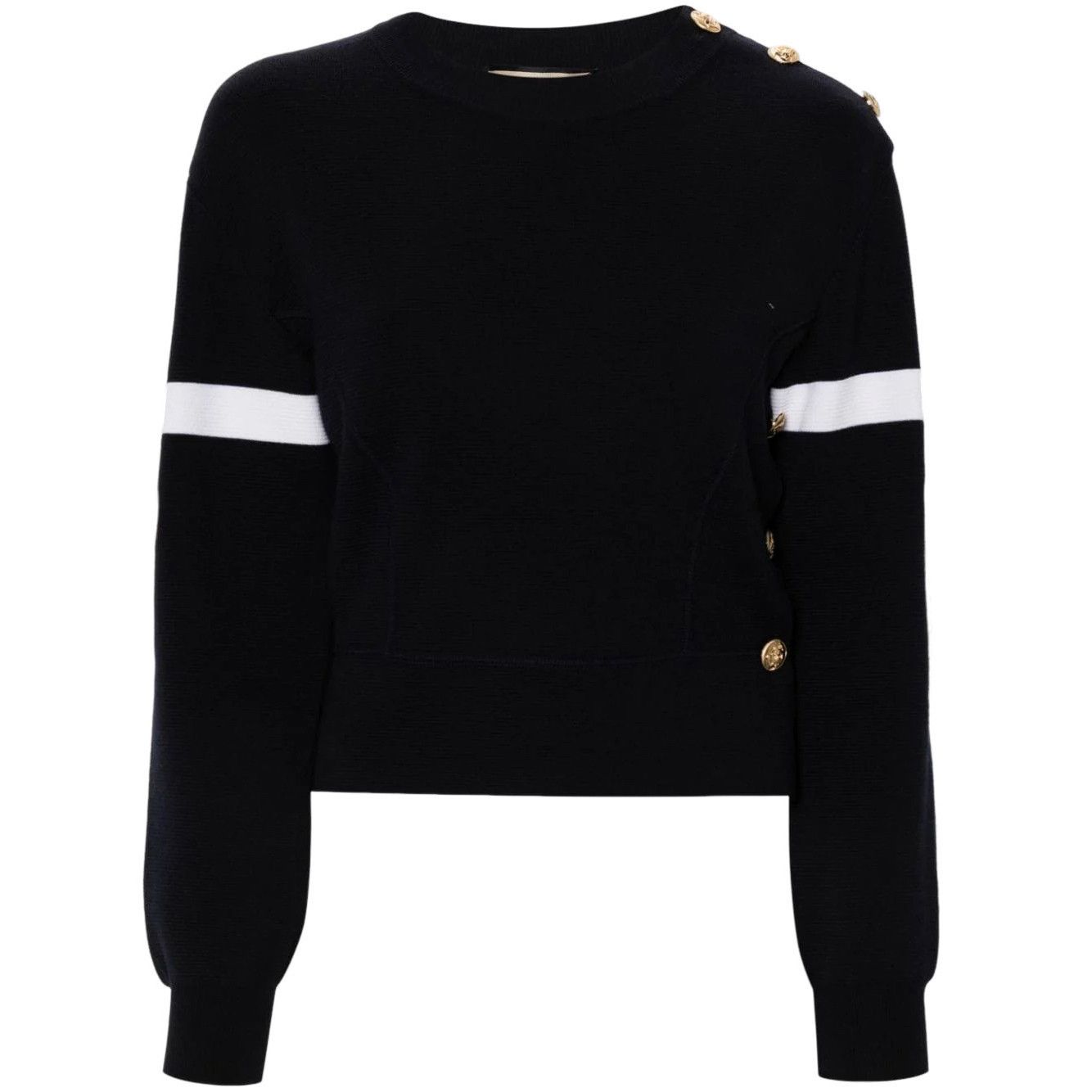 Gucci GUCCI Navy/White Interlocking G Wool Sweater New & Authentic Size S / US 4 / IT 40 - 1 Preview