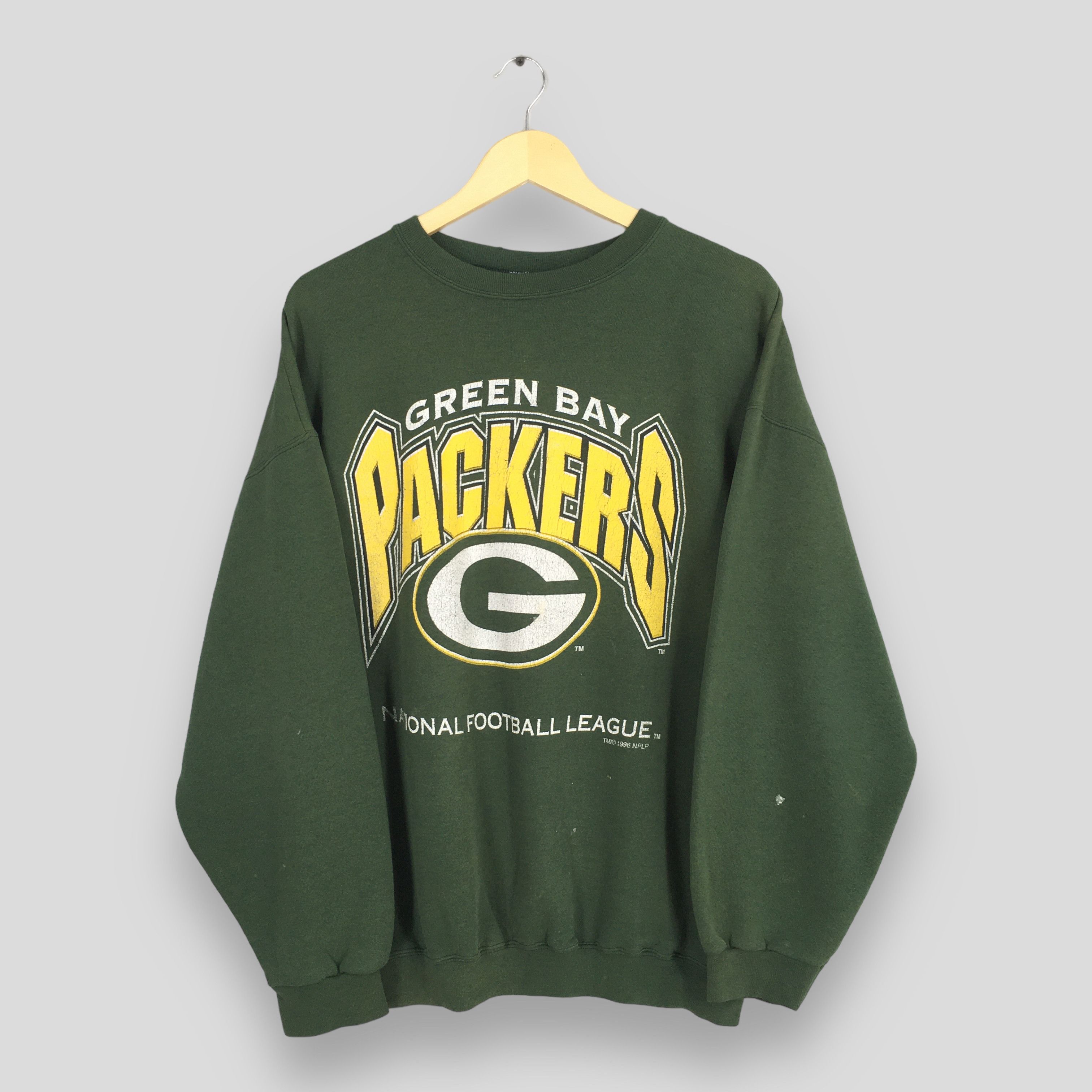 Logo Athletic Vintage 90s Green Bay Packers Football NFL Sweatshirt XLarge Size US XL / EU 56 / 4 - 1 Thumbnail