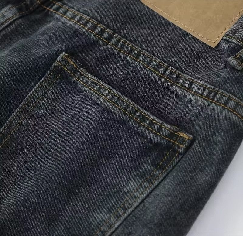 Jean × Vintage Retro Style Large Pocket Straight-leg Jean Size 31" - 11 Thumbnail