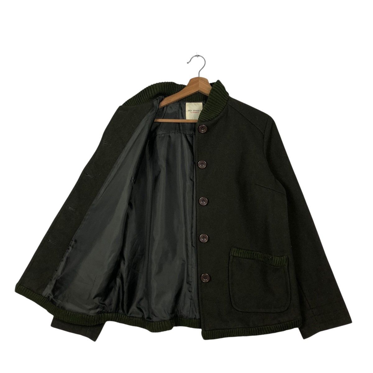 Japanese Brand Vintage Wool Button Jacket Military Sab Street Issey Miyake Size US M / EU 48-50 / 2 - 12 Thumbnail