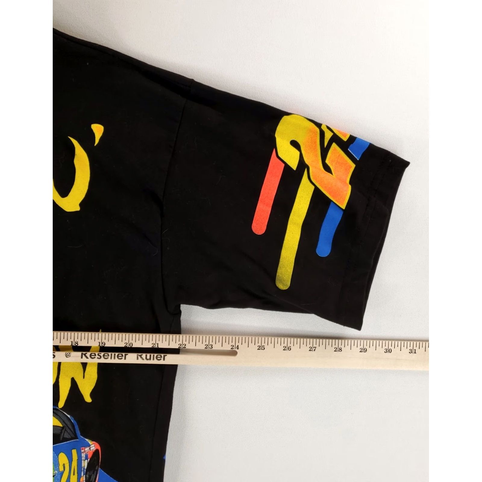 Vintage VINTAGE Jeff Gordon T Shirt AOP 90s Smokin the Competition Black Made USA Mens L Shirt Size US L / EU 52-54 / 3 - 4 Thumbnail