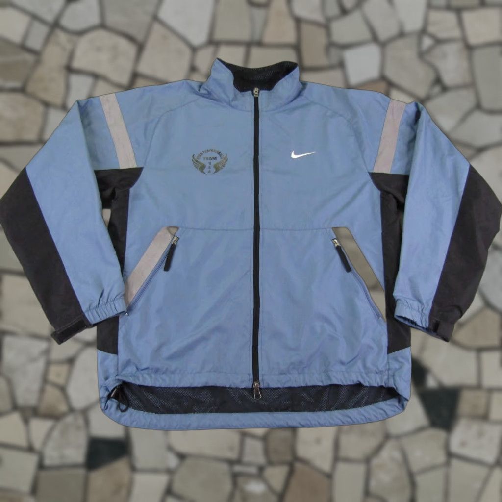 Nike Vintage Nike Jacket Mens Medium Blue High Performance Team USA Olympics Coat 90s Size US M / EU 48-50 / 2 - 1 Thumbnail