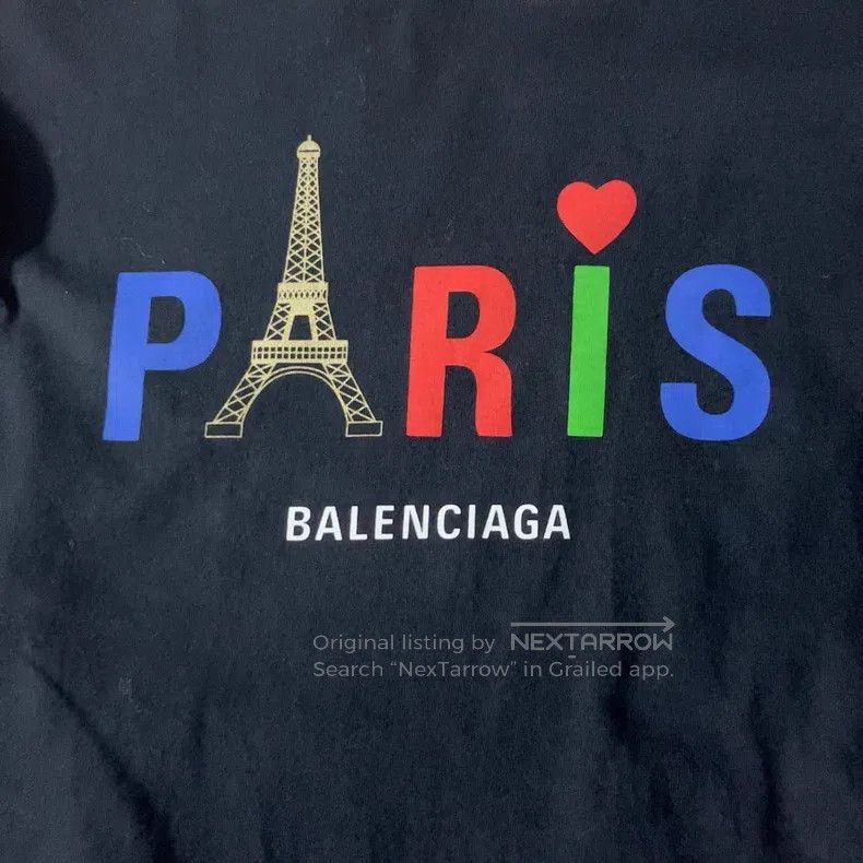 Balenciaga Balenciaga Colorful Eiffel Tower Logo Printed Two-Piece Lo Size US XS / EU 42 / 0 - 3 Thumbnail