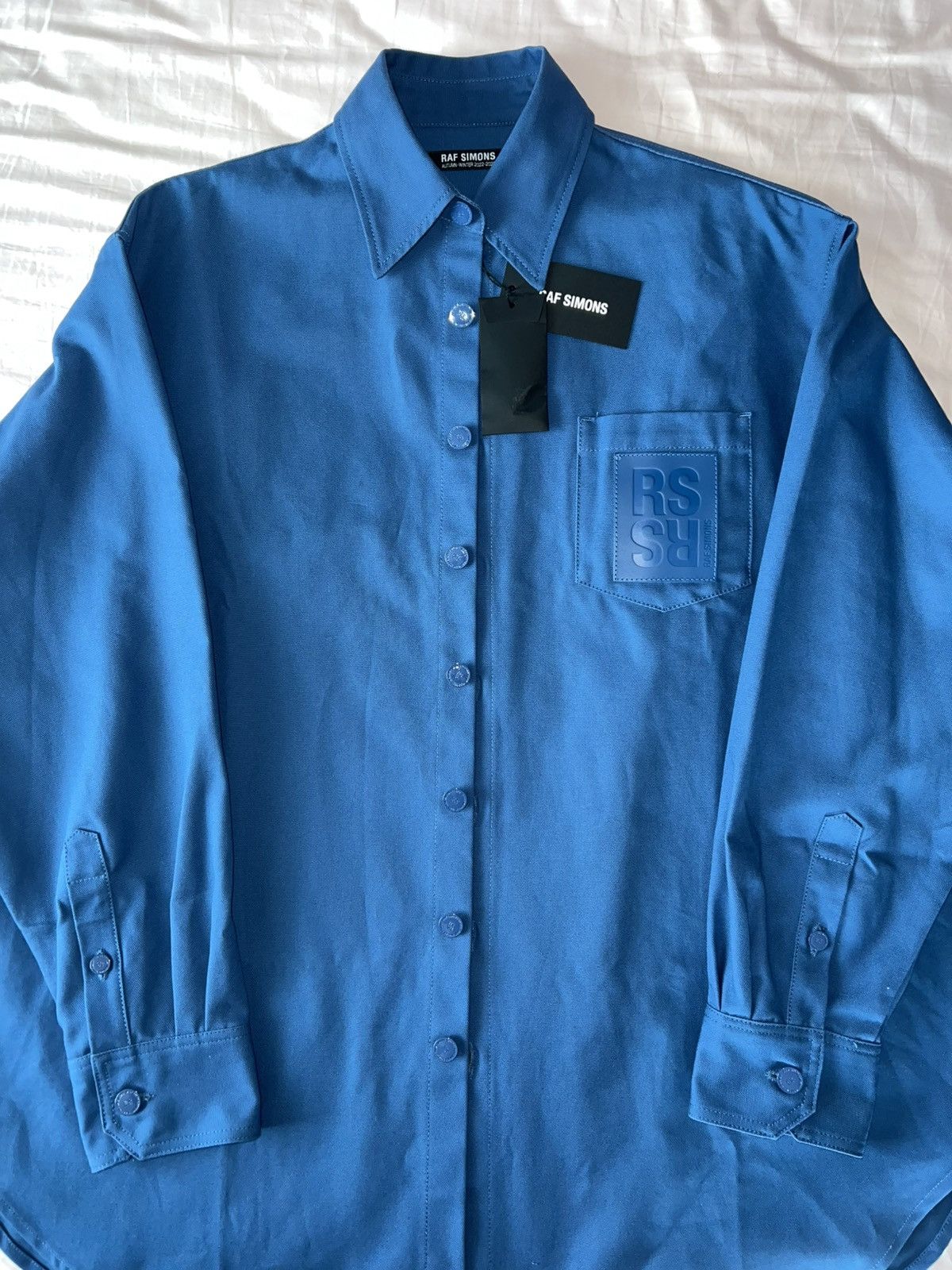 Raf Simons Raf Simons Leather Patch Overshirt Jacket Size US S / EU 44-46 / 1 - 1 Thumbnail