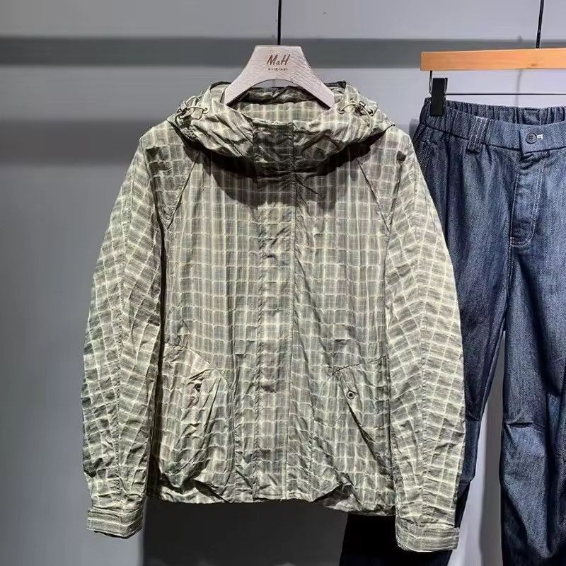 Other Streetwear Casual Hooded Folded Japanese Plaid Jacket Size US M / EU 48-50 / 2 - 6 Thumbnail
