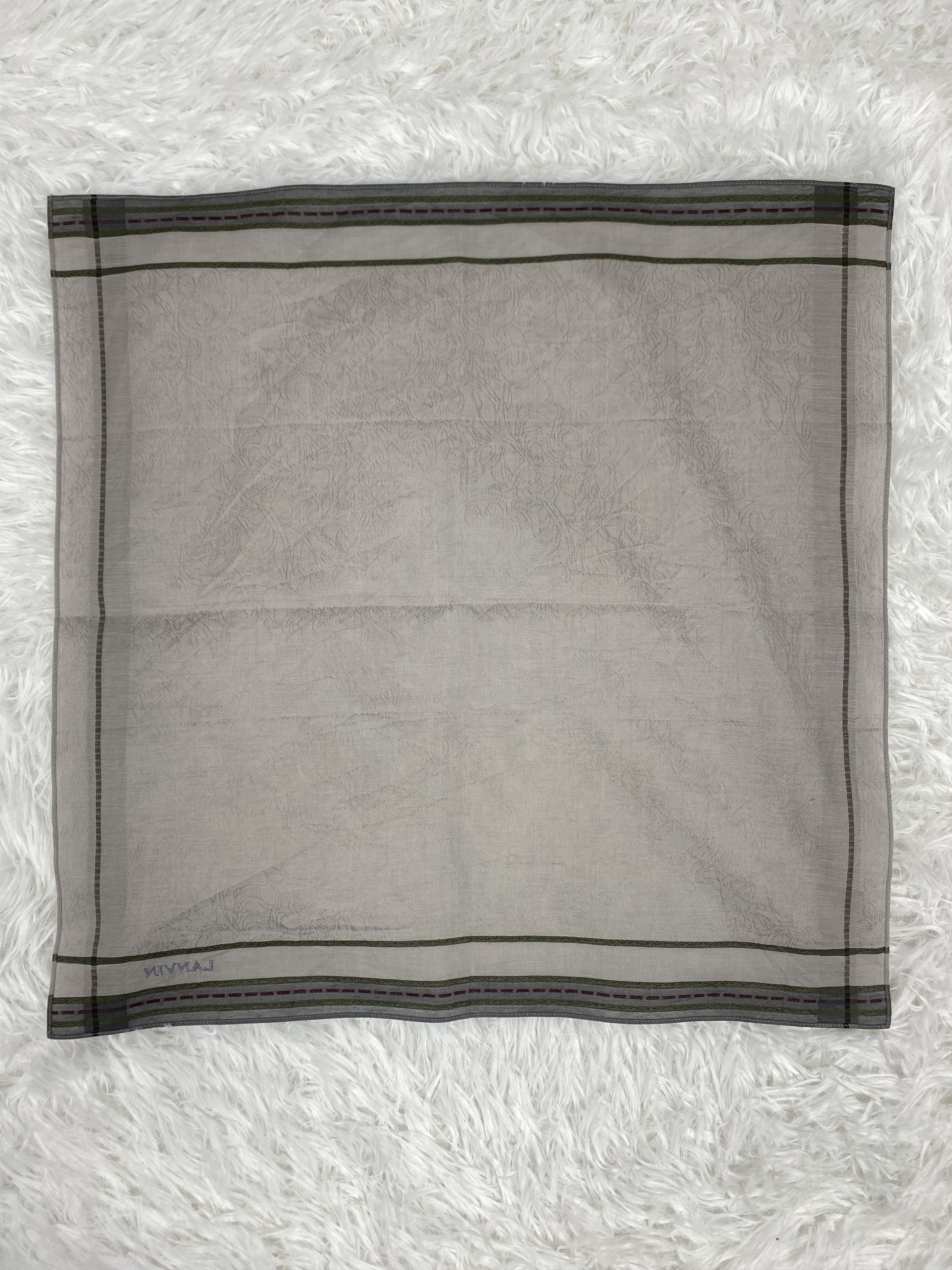 Lanvin Vintage Lanvin Handkerchief Neckerchief PH0416 Size ONE SIZE - 4 Thumbnail