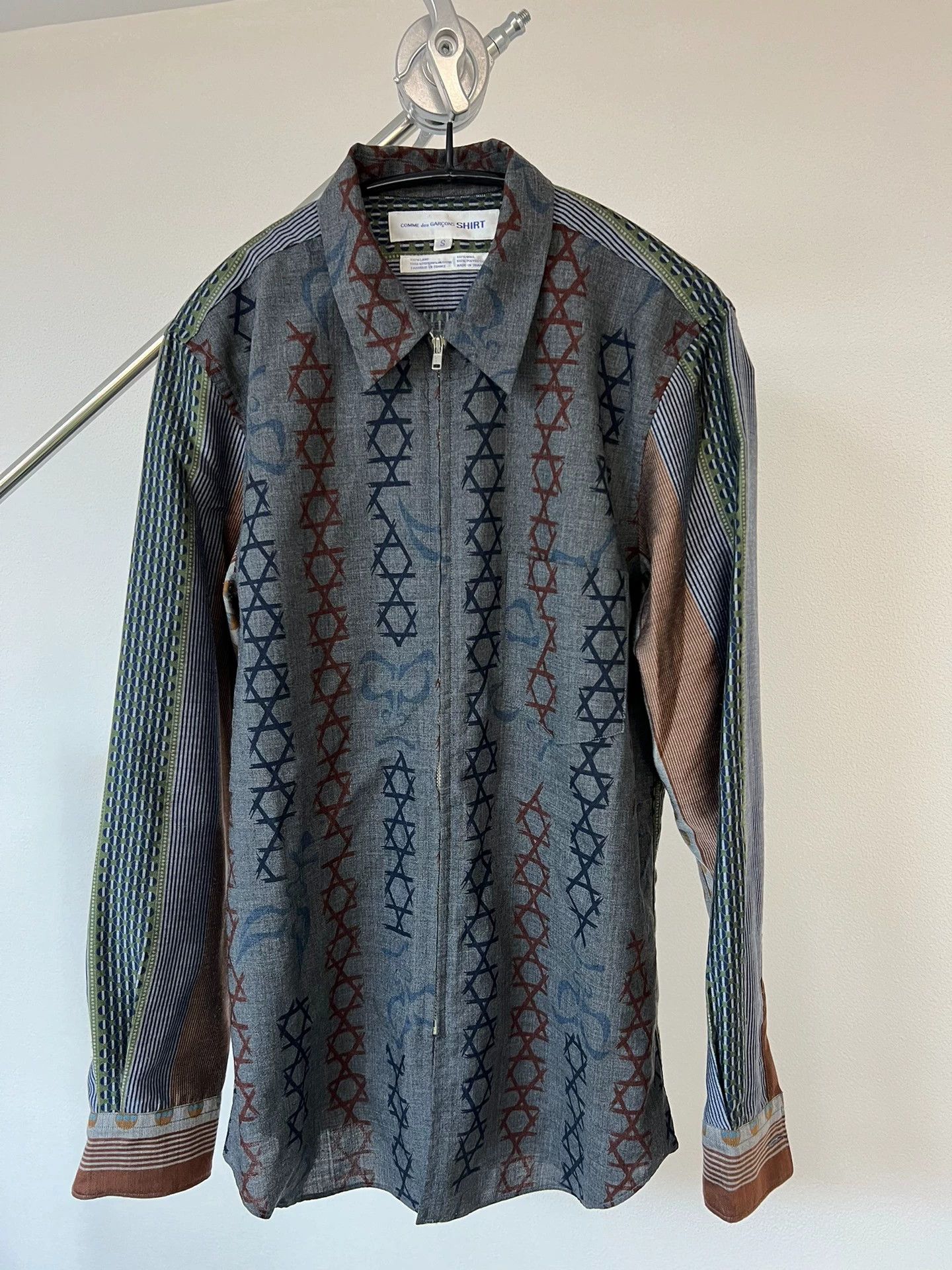 Comme des Garcons Comme des Garçons ethnic print zip shirt jacket S Size US S / EU 44-46 / 1 - 2 Thumbnail