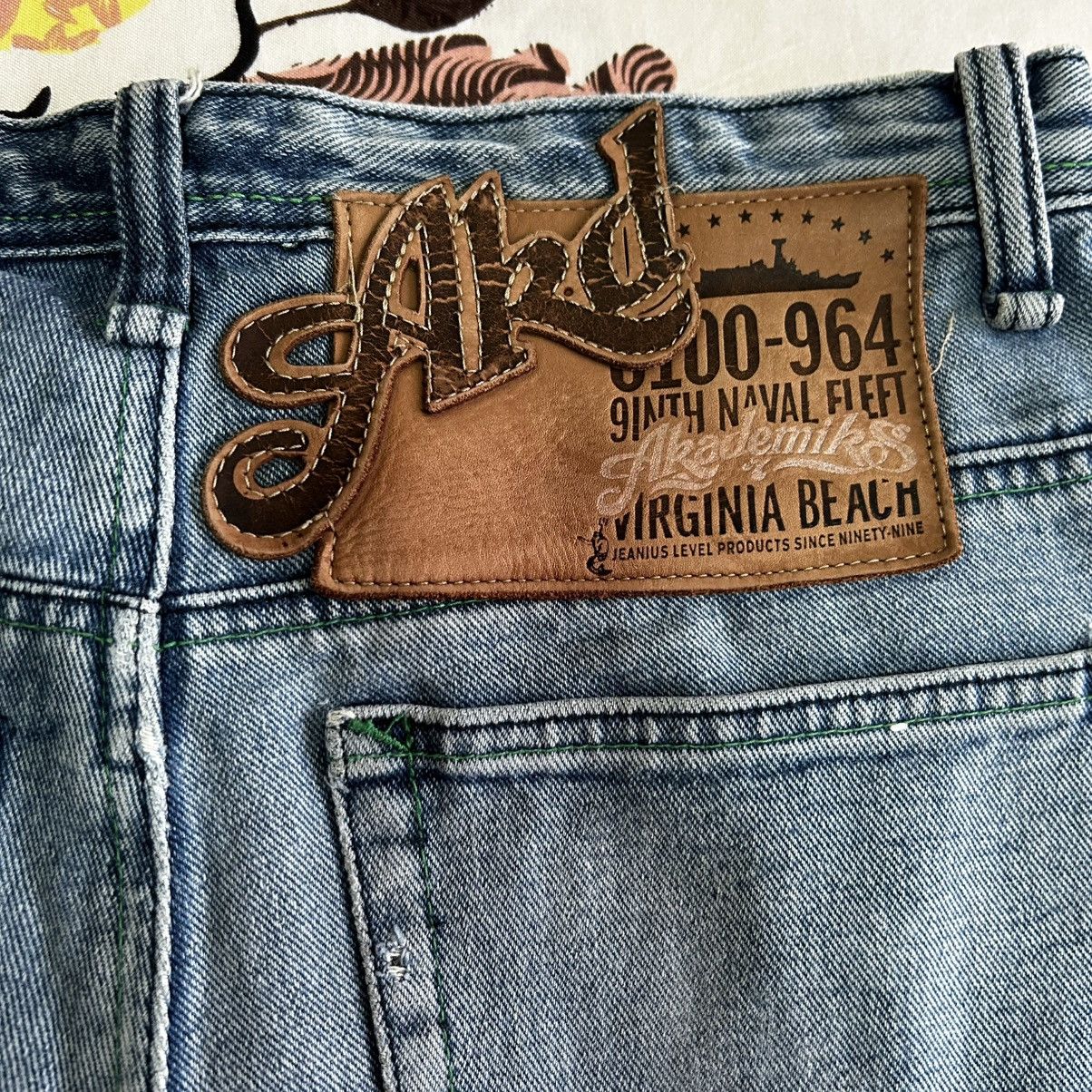 Akademiks Genuine Vintage Y2K Akademics Sick Baggy Jeans 👖 Size US 30 / EU 46 - 20 Thumbnail