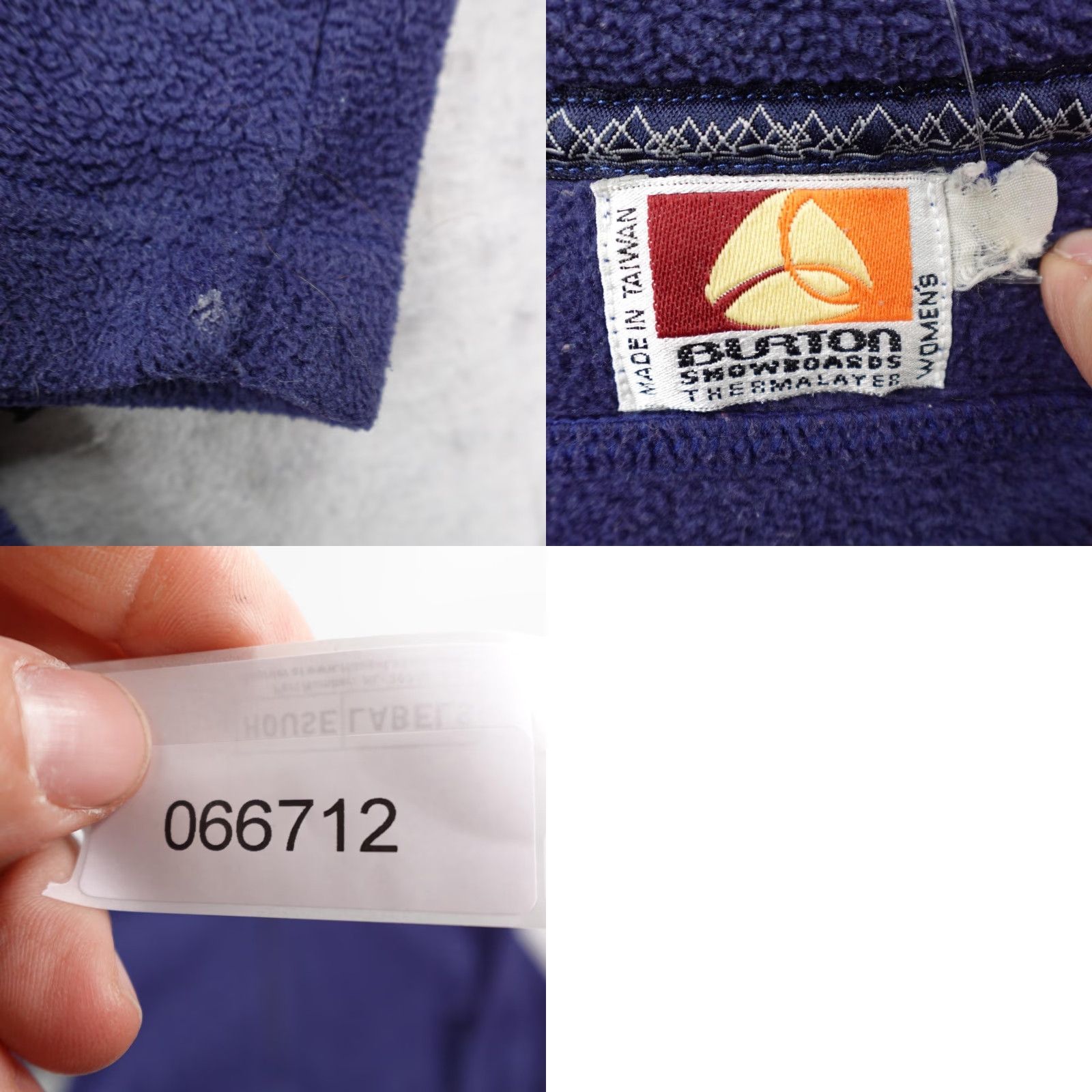 Burton Vintage Burton Jacket Womens Medium Blue Fleece Snowboard Thermalayer Zip Up 90s Size M / US 6-8 / IT 42-44 - 8 Thumbnail