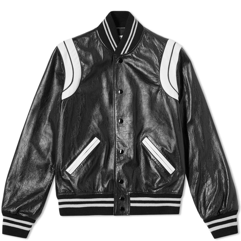 Saint Laurent Paris Saint Laurent Paris Sz.44 Leather Teddy Jacket Size US S / EU 44-46 / 1 - 2 Thumbnail