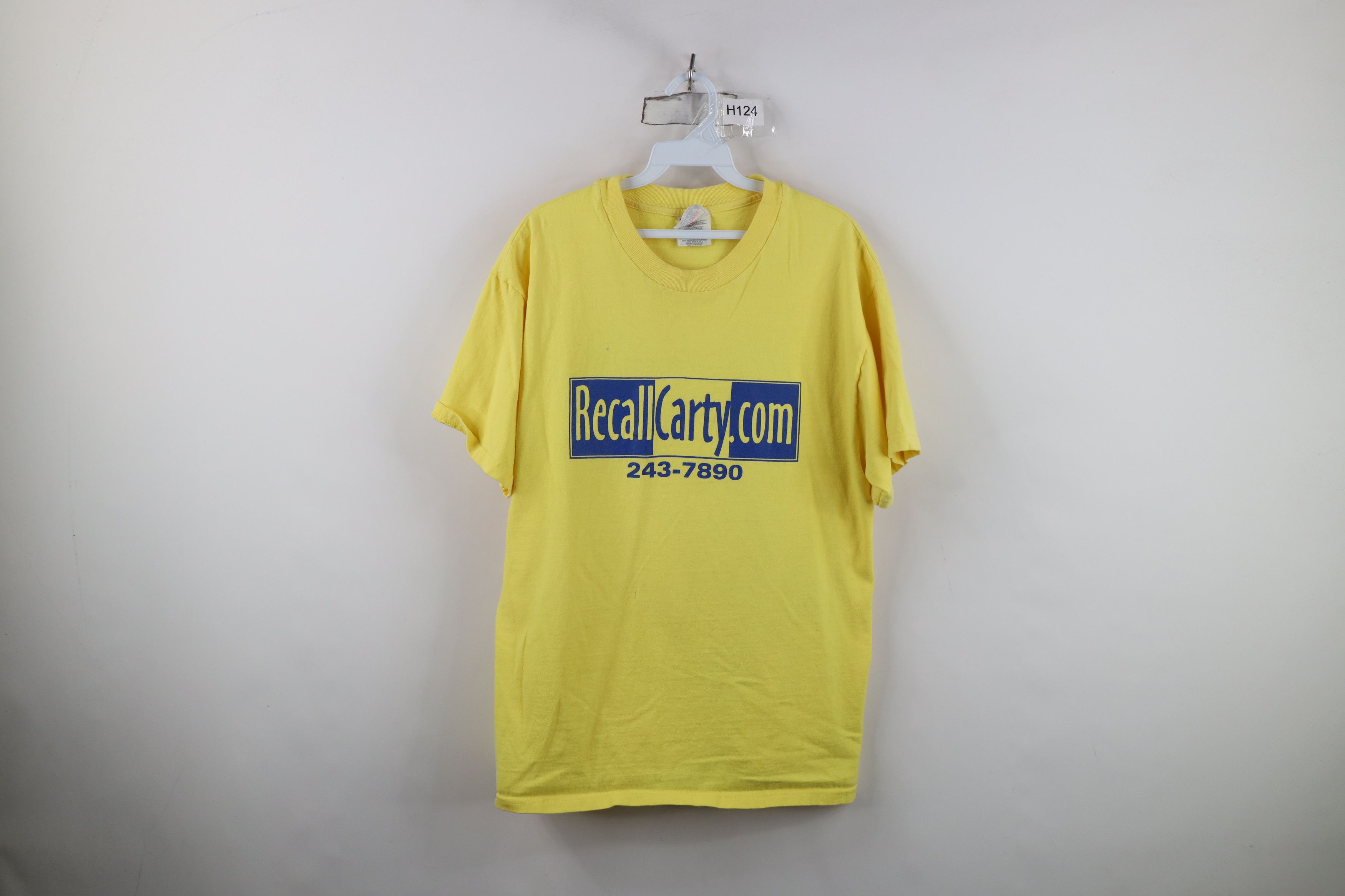 Vintage Vintage Y2K Finkbeiner Toledo Ohio Mayor T-Shirt Yellow Size US L / EU 52-54 / 3 - 1 Thumbnail