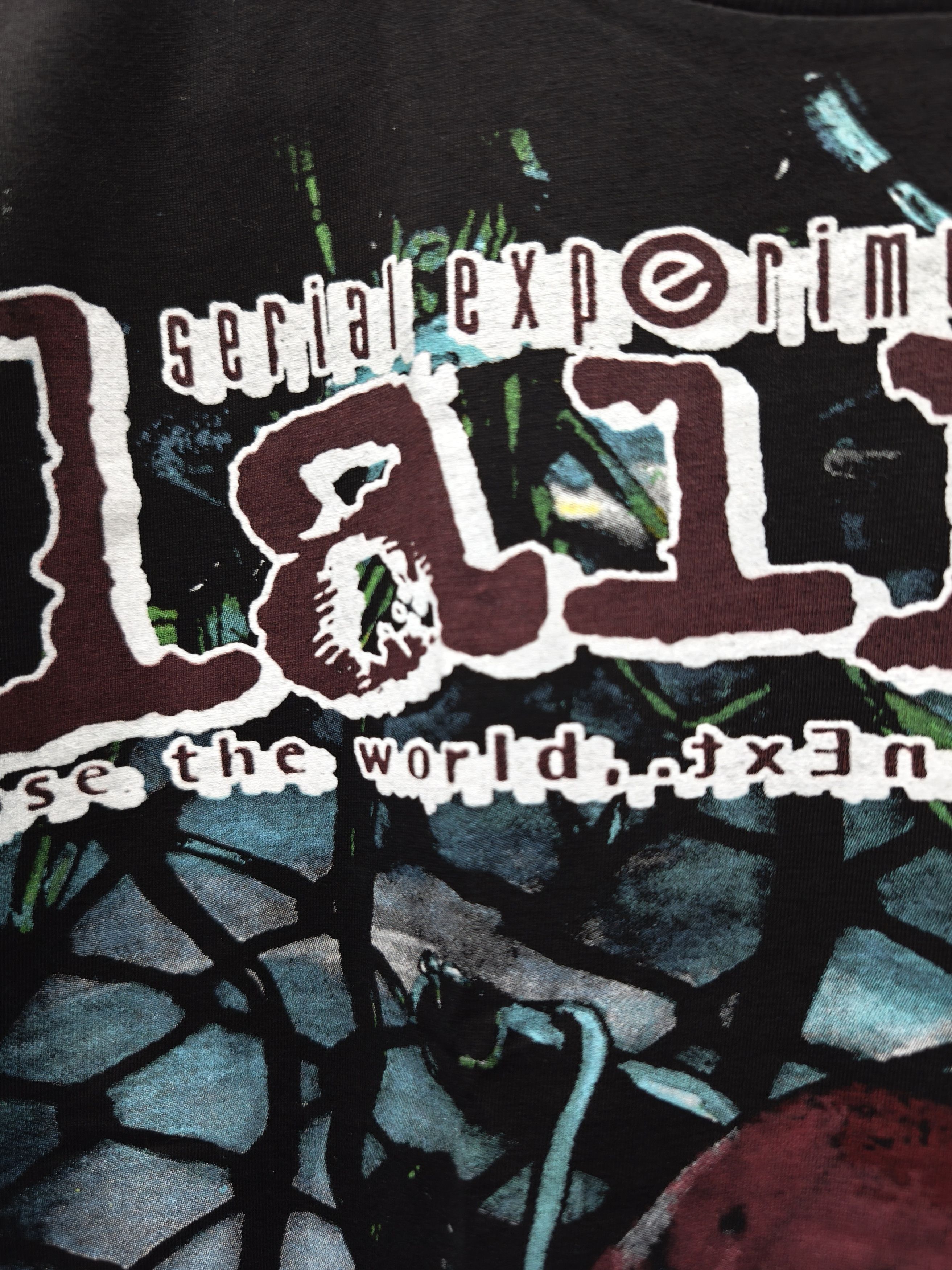 Anime Serial Experiments Lain "The World of Lain" T-shirt Size US XL / EU 56 / 4 - 3 Thumbnail