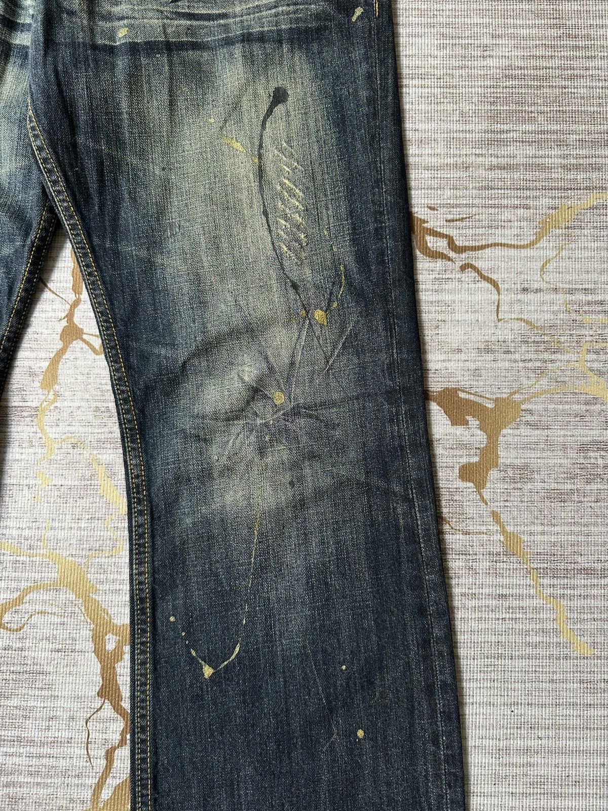 Japanese Brand FLARE Japanese Brand Claw Marks Design Denim Size US 34 / EU 50 - 9 Thumbnail
