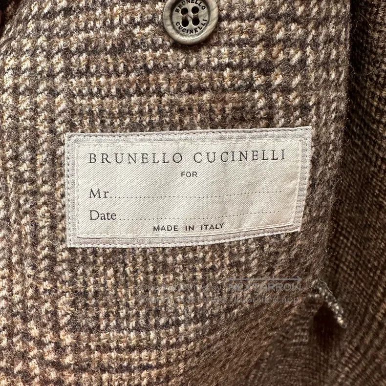 Brunello Cucinelli Brunello Cucinelli Alpaca wool tweed suit jacket Size 46L - 3 Thumbnail