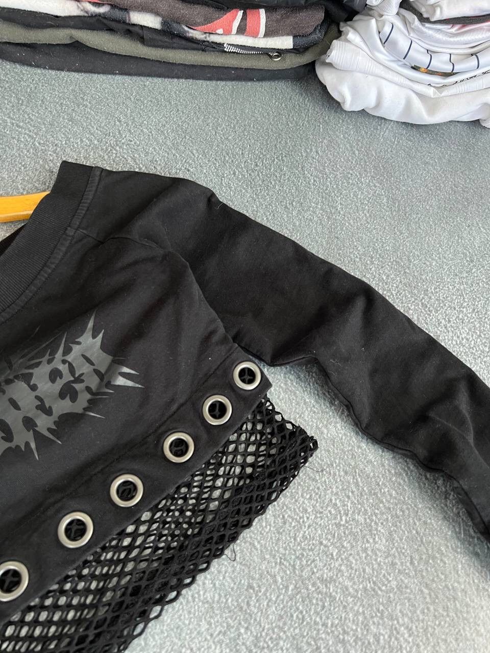 Killstar Killstar Y2K Gothic Vibe Mesh Abstract Long Sleeve Size XS / US 0-2 / IT 36-38 - 3 Thumbnail