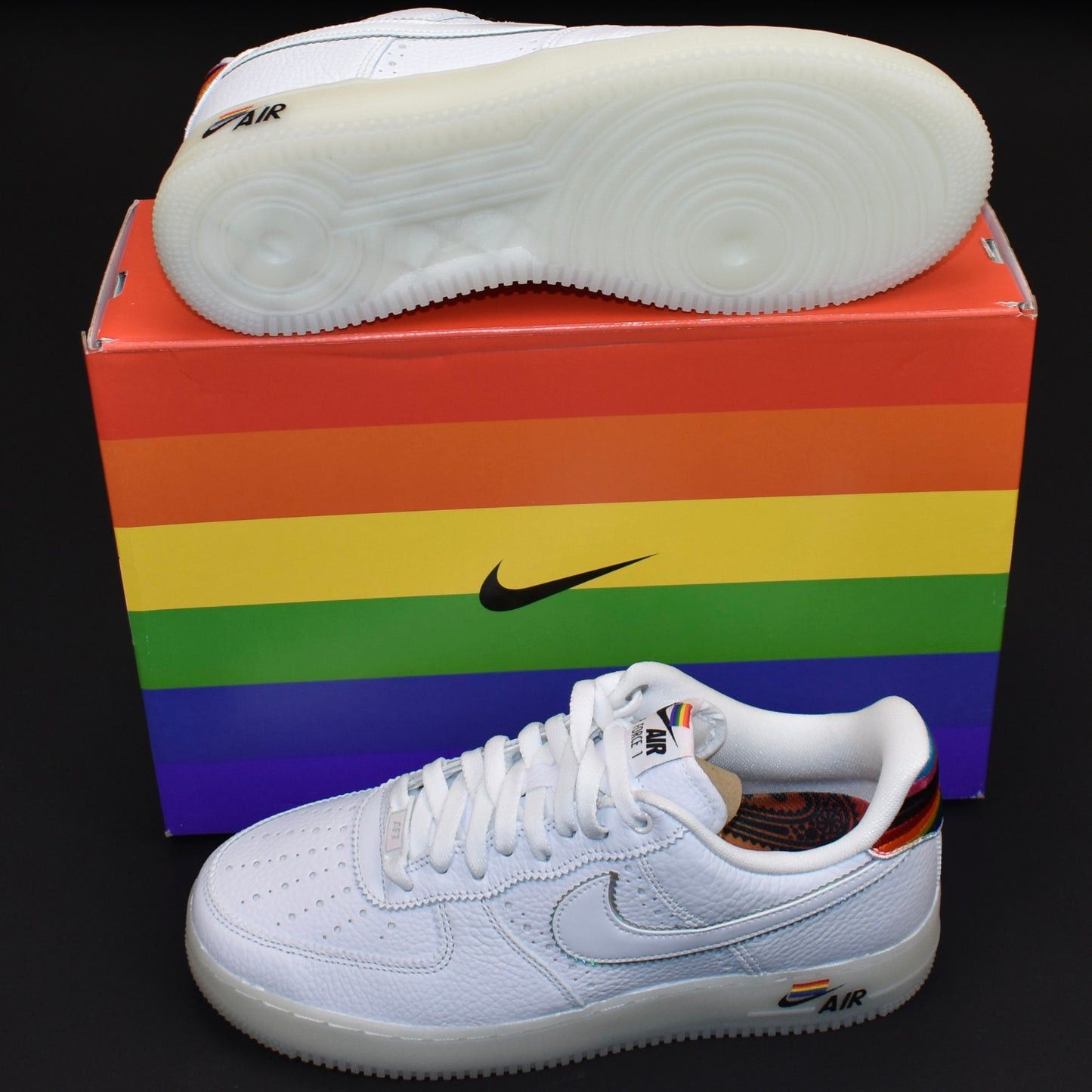 Nike Nike Air Force 1 Betrue 2020 Rainbow White Size US 9.5 / EU 42-43 - 1 Thumbnail