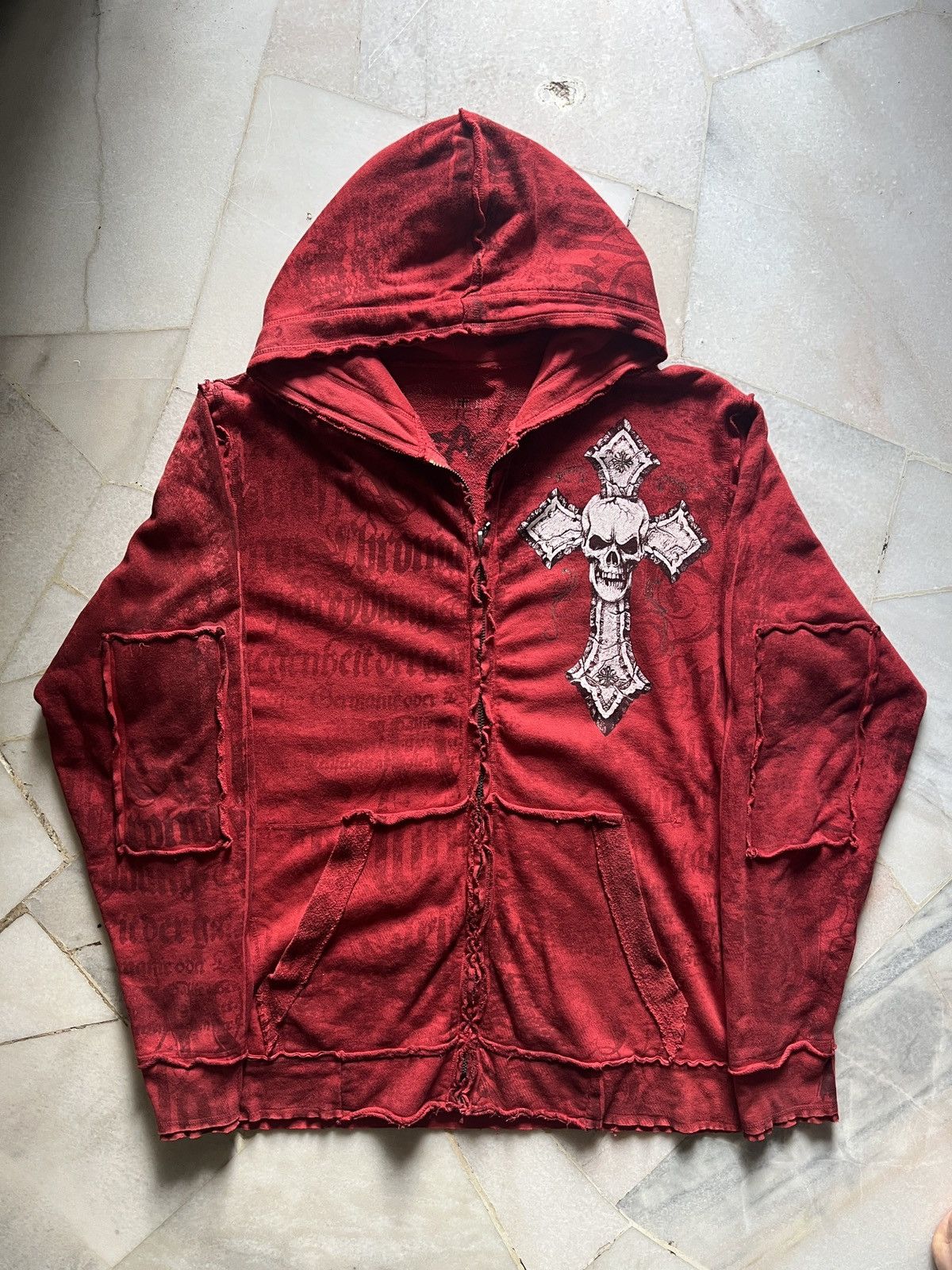 Affliction × Vintage Vintage Y2K Affliction Saints Red and