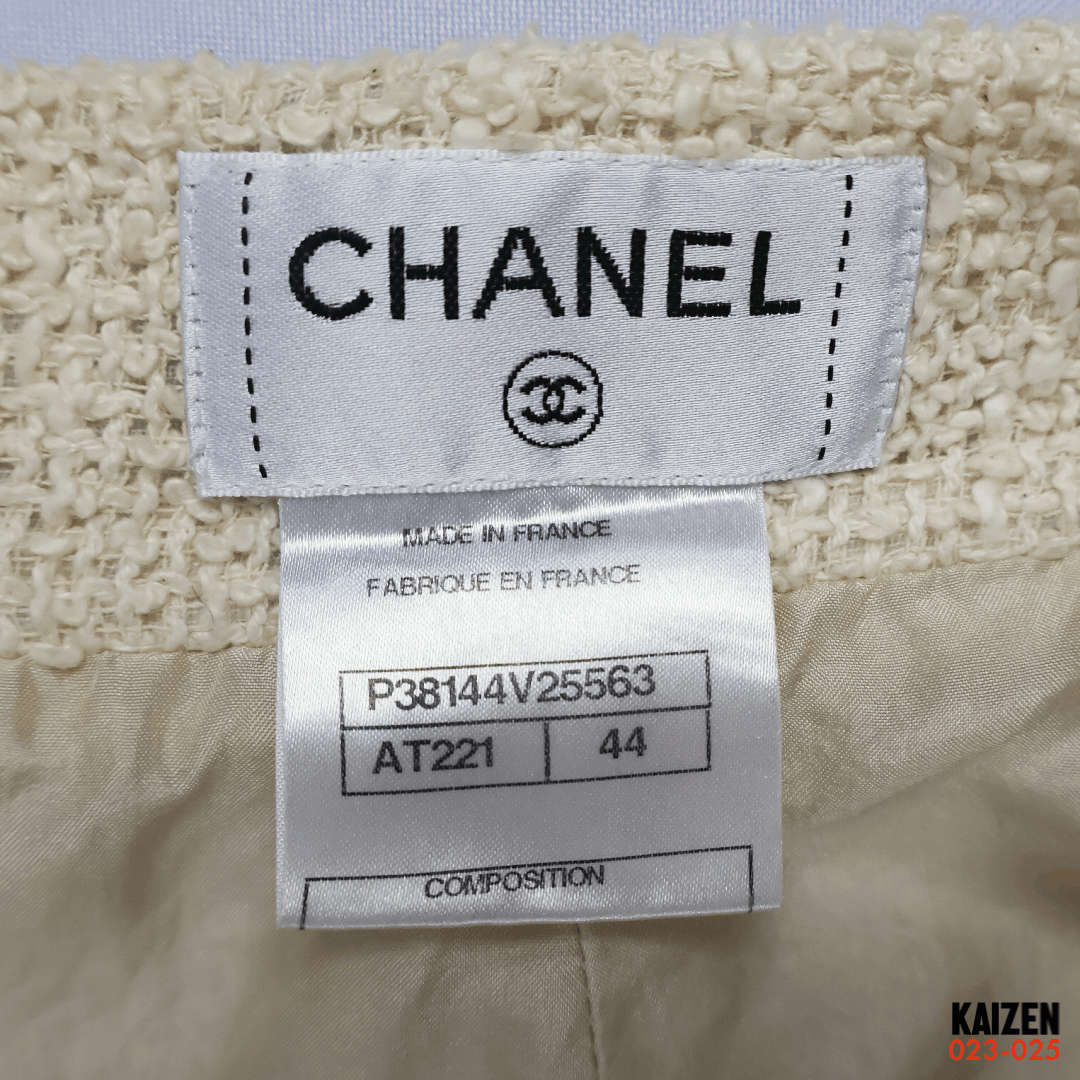 Chanel CHANEL - CC LOGO MIDI TWEED SKIRT Size 32" / US 10 / IT 46 - 8 Thumbnail