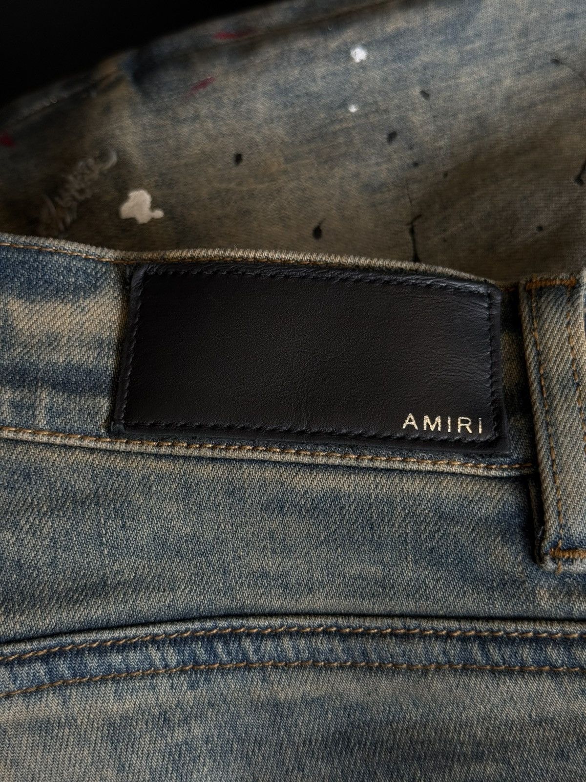 Amiri Amiri Blue Jeans Colorful Paint Splatter Size 30 Flawless 🧼 Size US 30 / EU 46 - 17 Thumbnail