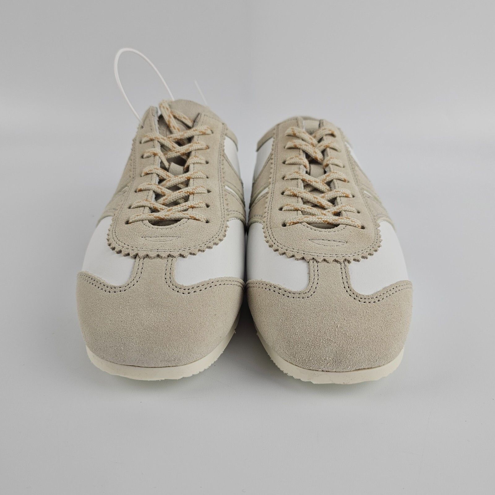 DRIES VAN NOTEN Women's Beige/White Leather Sneakers New And