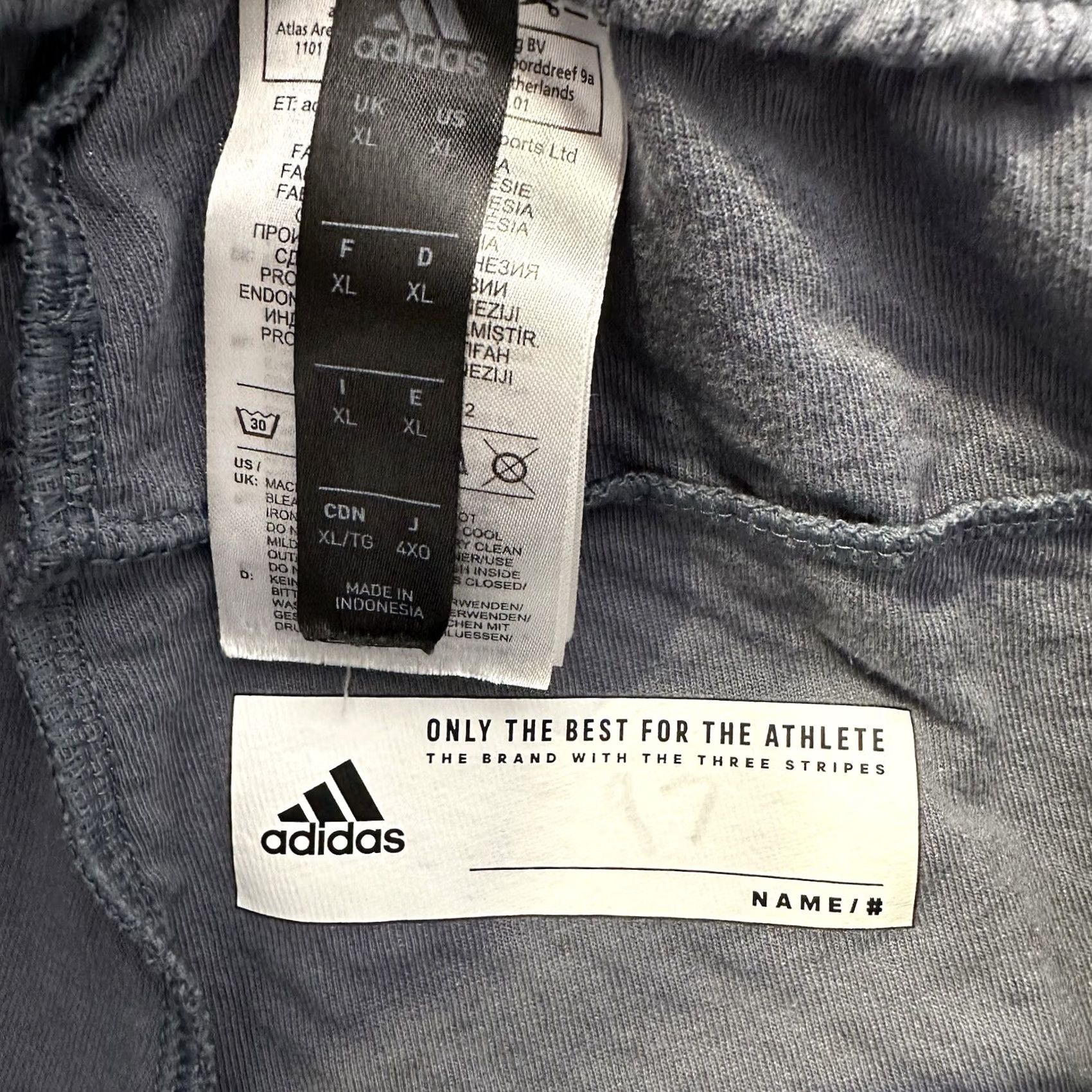 Adidas Adidas Pants Mens XL Grey Athletic Jogger Tapered Leg Size US 36 / EU 52 - 6 Thumbnail