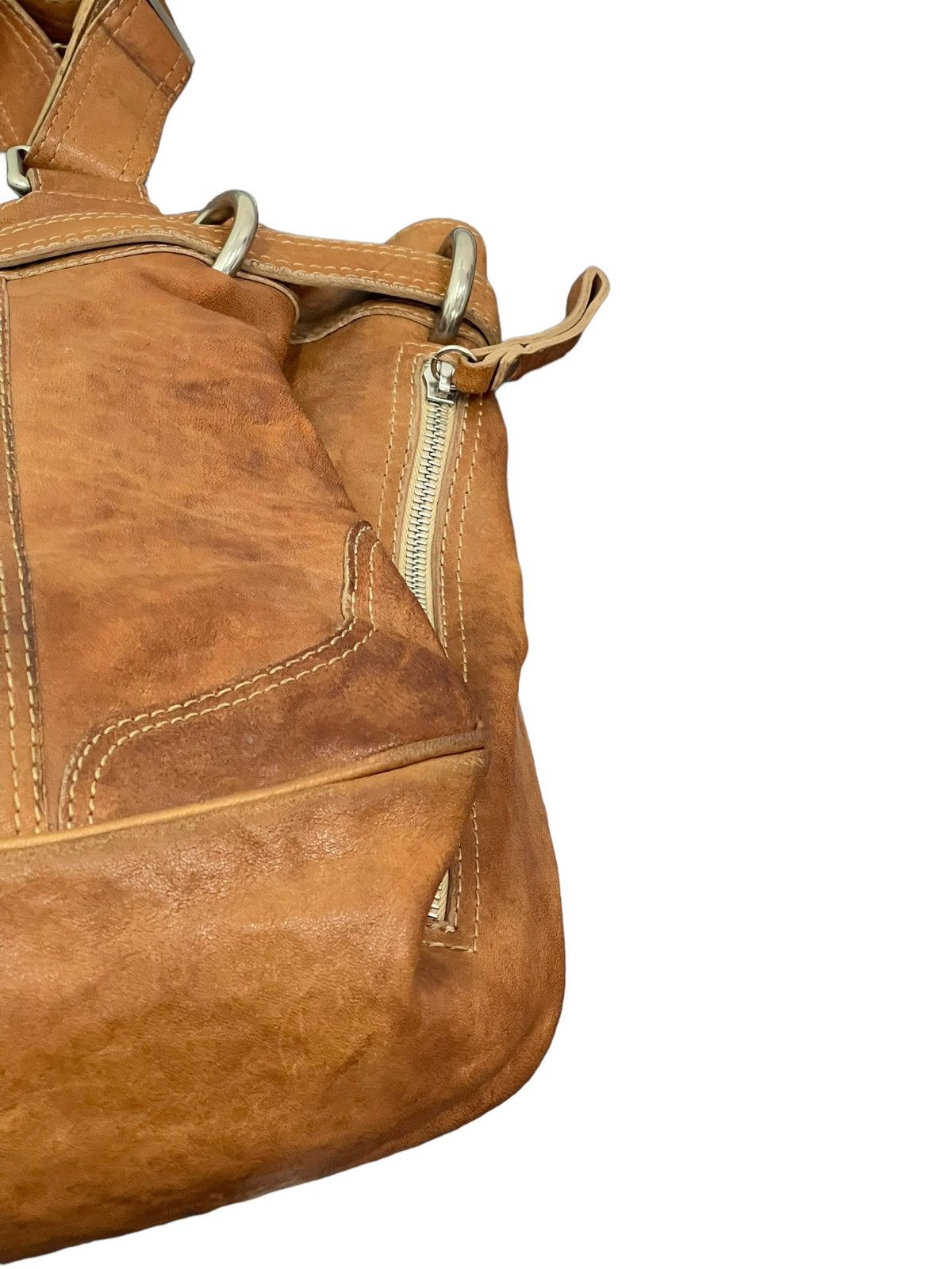 Japanese Brand Full Leather Vtg Via Republica Italy Shoulder Bag 4🟩 Size ONE SIZE - 14 Thumbnail