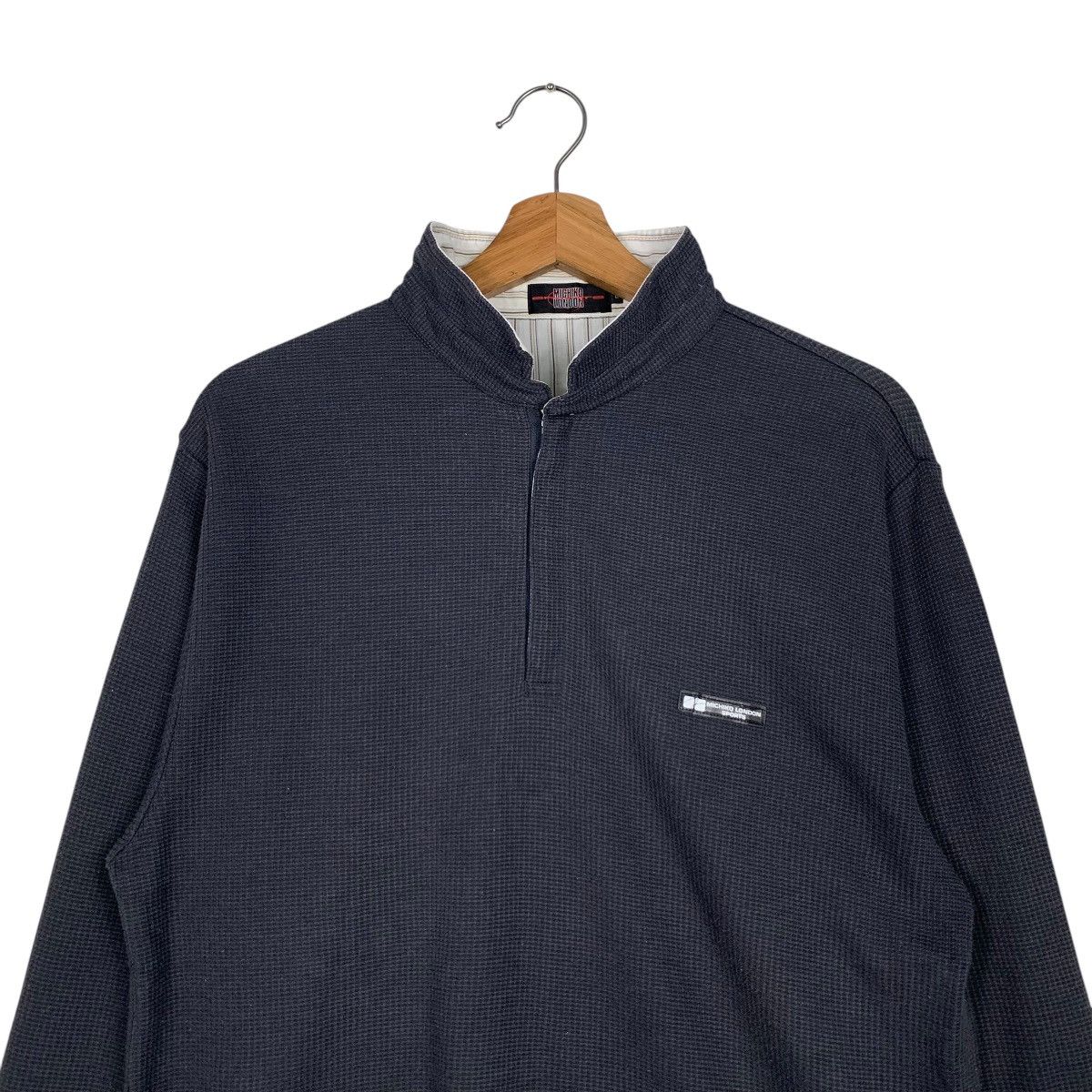 Japanese Brand MICHIKO LONDON Sport Half Zip Sweatshirt #1634-C73 Size US L / EU 52-54 / 3 - 2 Thumbnail