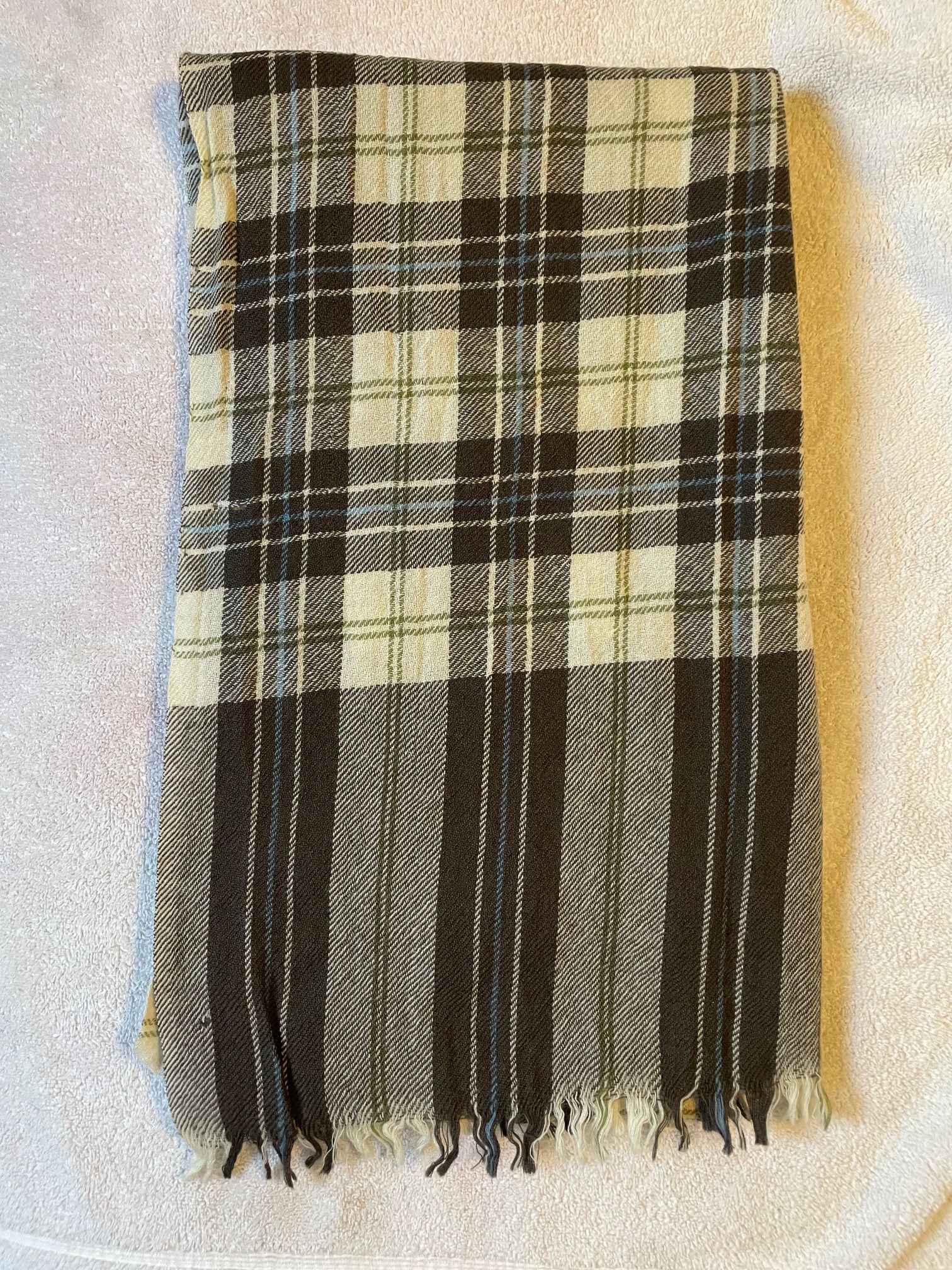 Jack Spade 90's 100% Wool Scarve Plaid Size ONE SIZE - 1 Thumbnail