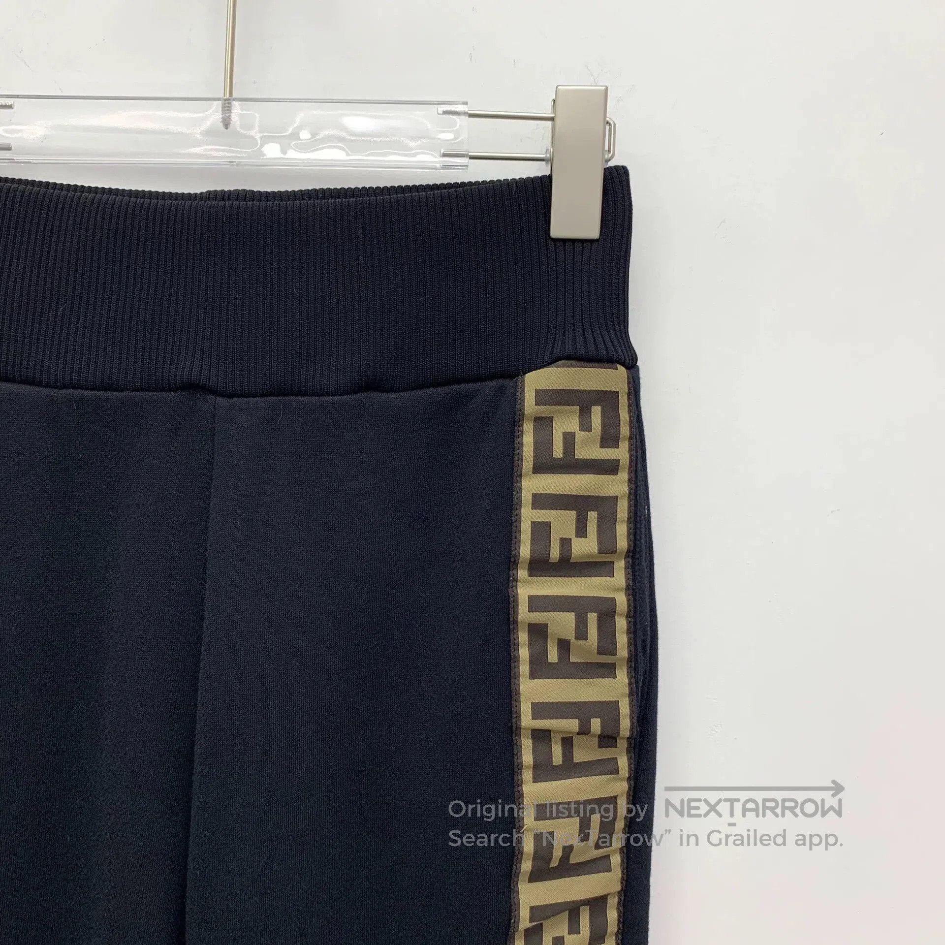 Fendi fendi black side logo cotton jogger pants. Size US 38 / EU 54 - 3 Thumbnail