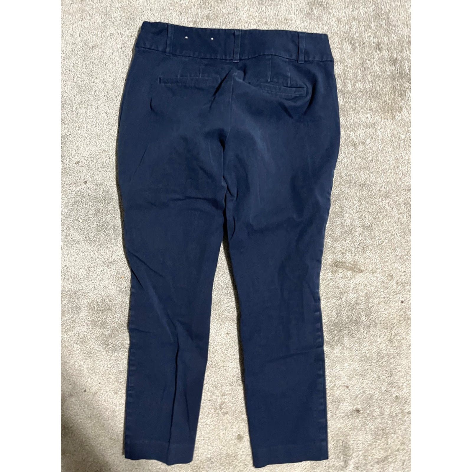 Loft VINTAGE LOFT Women's Dress Pants Skinny Ankle Size 2 Blue Casual Pockets Size 26" / US 2 / IT 38 - 2 Thumbnail