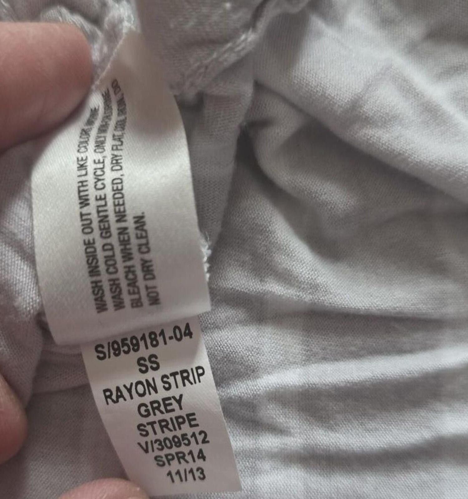 Gap Gap Maternity Gray Striped Short Sleeve T-Shirt Size Small Size S / US 4 / IT 40 - 5 Thumbnail
