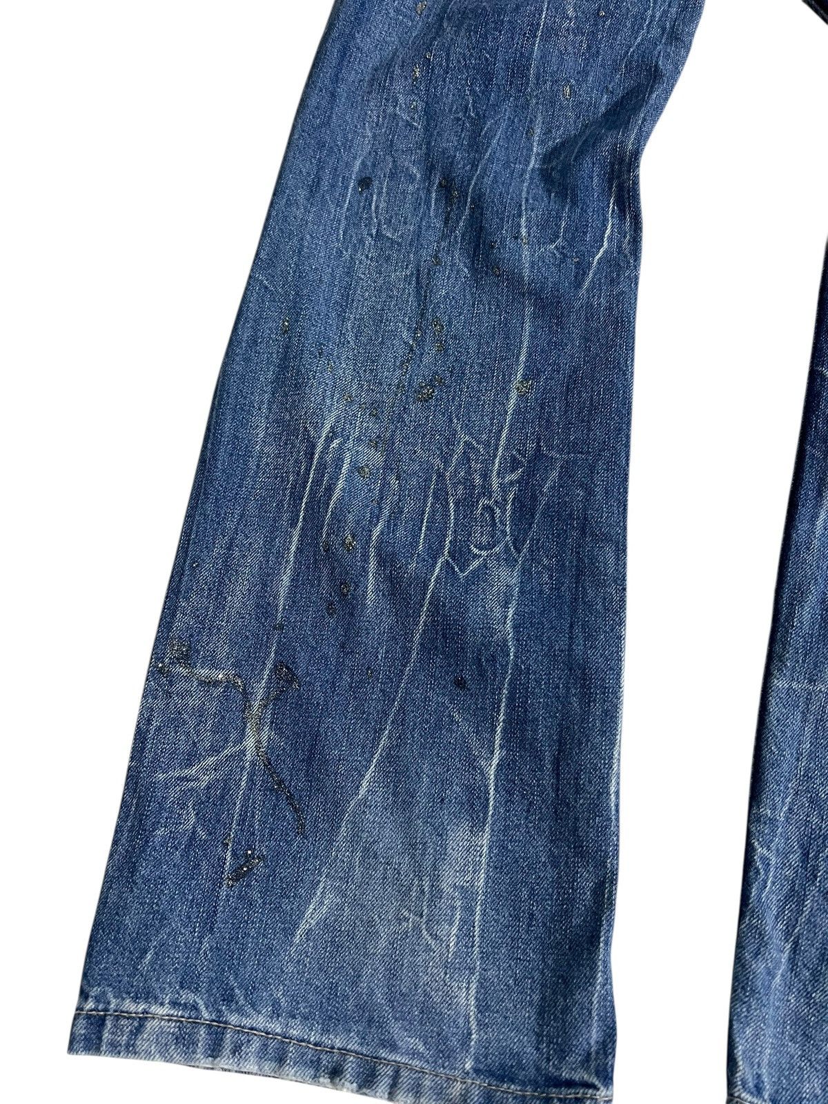 If Six Was Nine Flare Jean Nylaus Clothing Distress Claw Faded Super Rare🔥 Size US 33 - 15 Thumbnail