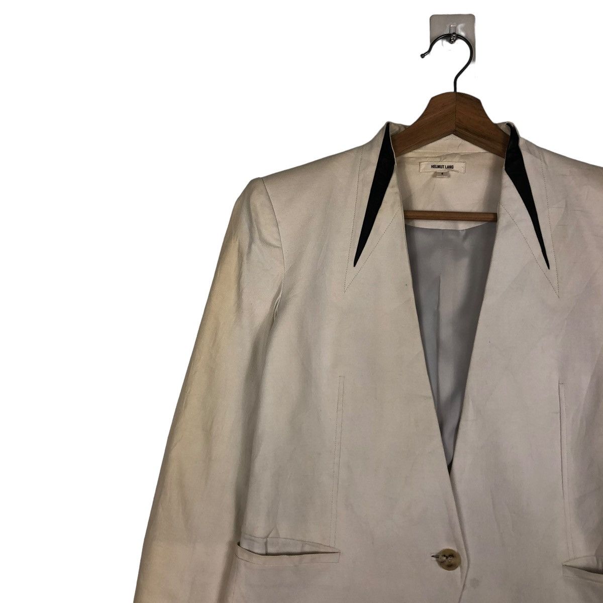 Helmut Lang 🔥VINTAGE CROPPED BIKER JACKET HELMUT LANG BONDAGE PARACHUTE Size US M / EU 48-50 / 2 - 9 Thumbnail