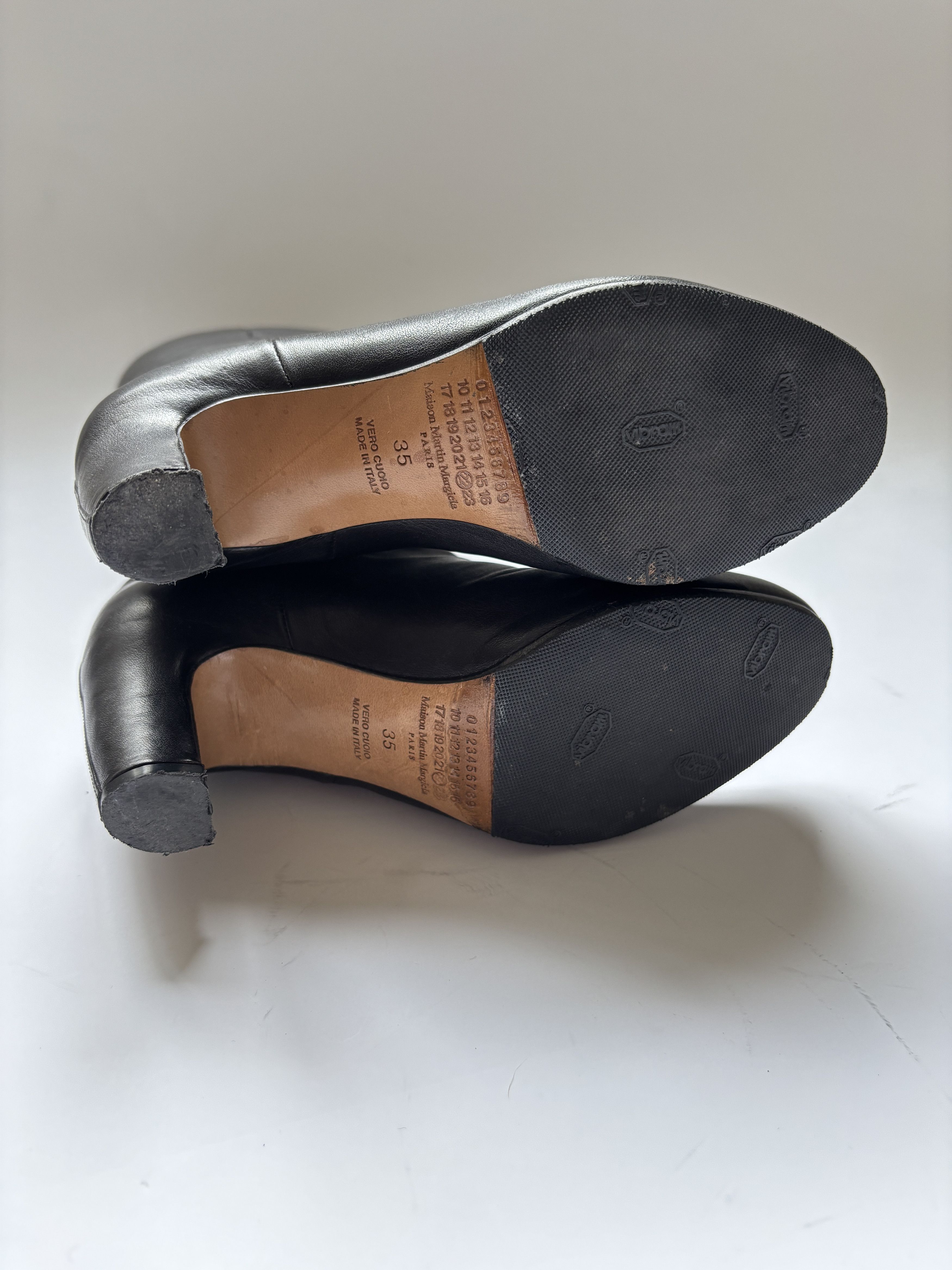 Maison Margiela ⚡️QUICK SALE⚡️Maison Margiela Black Leather High Boots Size US 5 / IT 35 - 8 Thumbnail