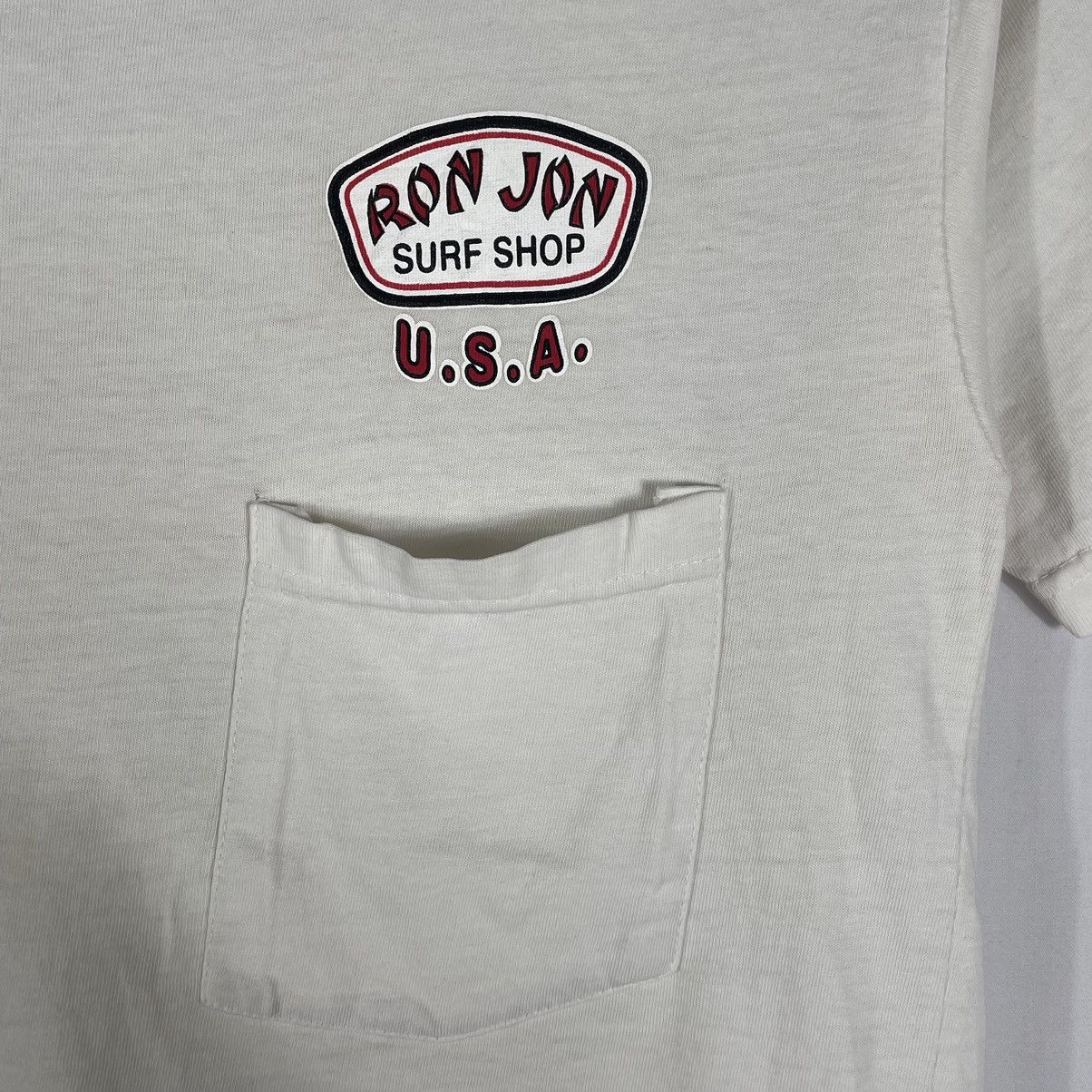 Ron Jon Surf Shop × Vintage 🔥OG🔥Vintage Ron Jon Surf Shop Big Logo Parrot Pocket Tee Size US S / EU 44-46 / 1 - 5 Thumbnail
