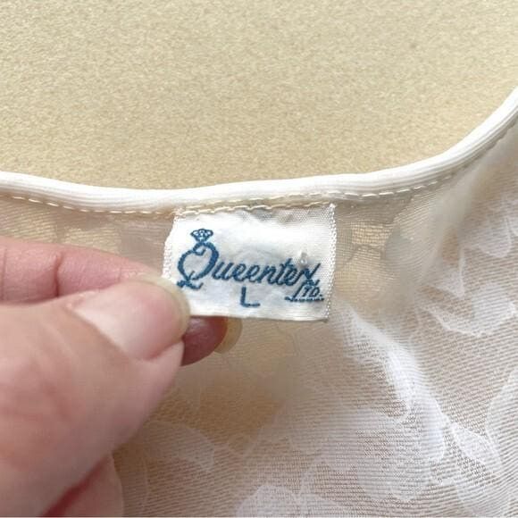Vintage Vintage 60s Double Layered Semi-Sheer Chiffon Robe Peignoir Size M / US 6-8 / IT 42-44 - 8 Thumbnail