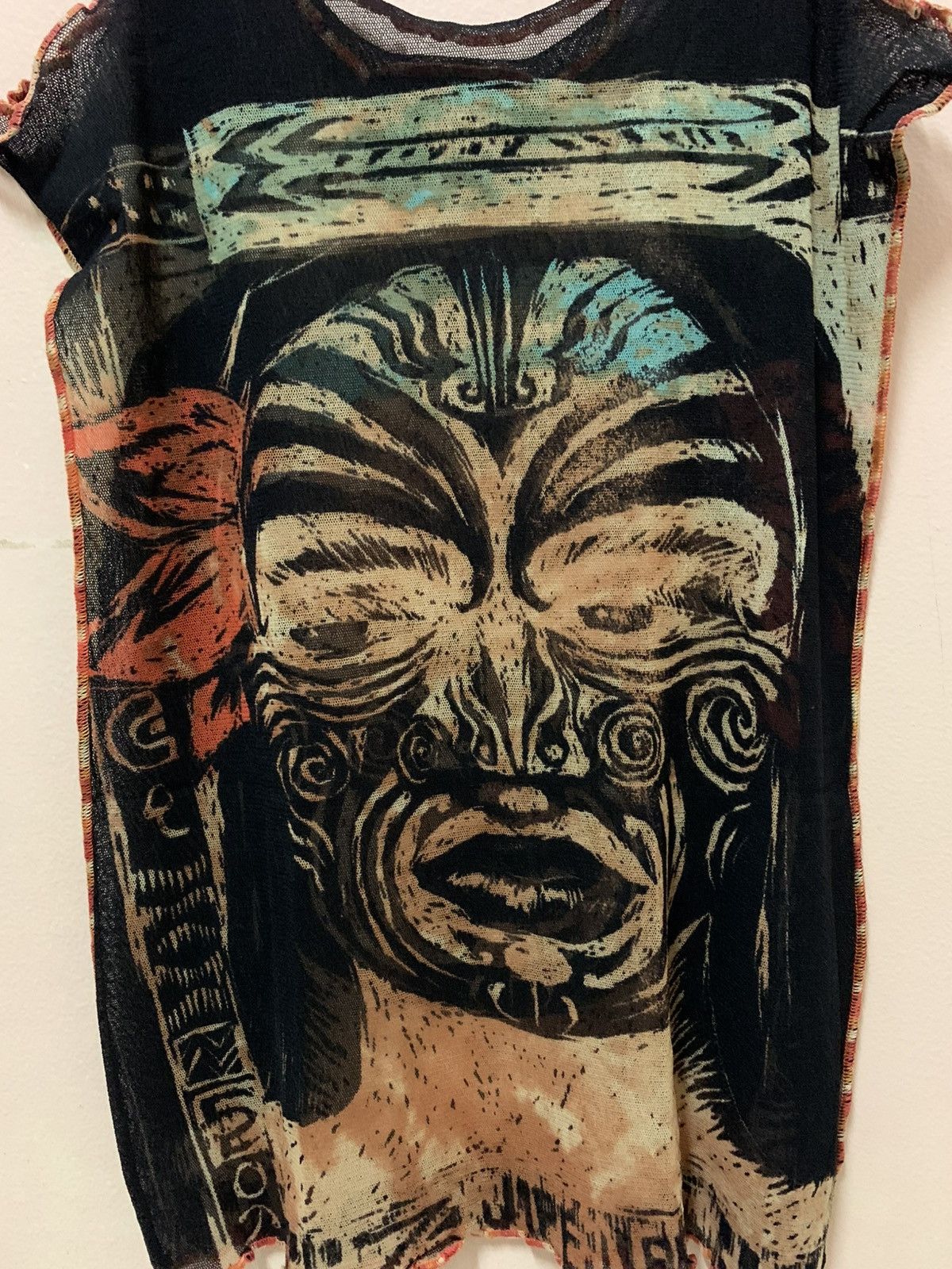Jean Paul Gaultier Jean Paul Gaultier - S/S’96 - Maori Tribe - Mesh - Tank Top Size S / US 4 / IT 40 - 6 Thumbnail
