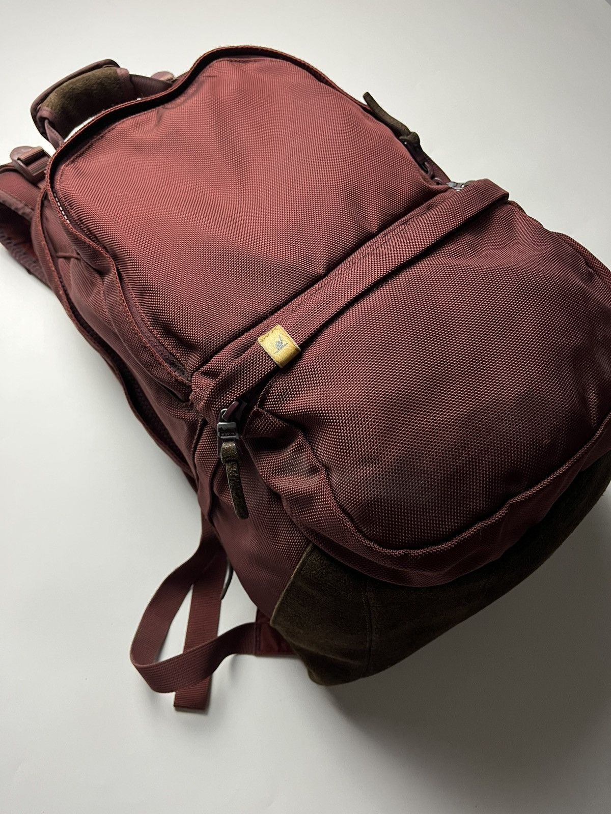 Visvim Visvim SS15 Ballistic Cordura 20L Backpack Burgundy w/ Suede Size ONE SIZE - 2 Thumbnail