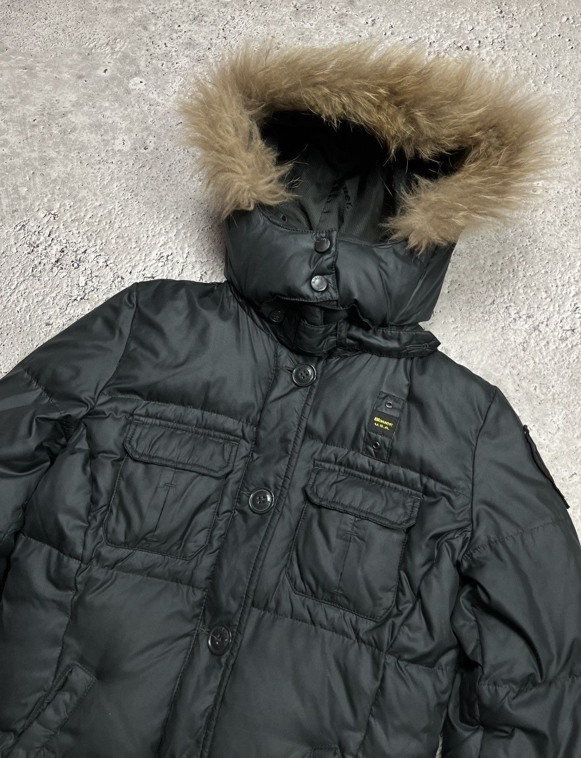Other Blauer USA Womens Down Puffer Jacket Fur Winter Parka Coat M Size M / US 6-8 / IT 42-44 - 2 Thumbnail