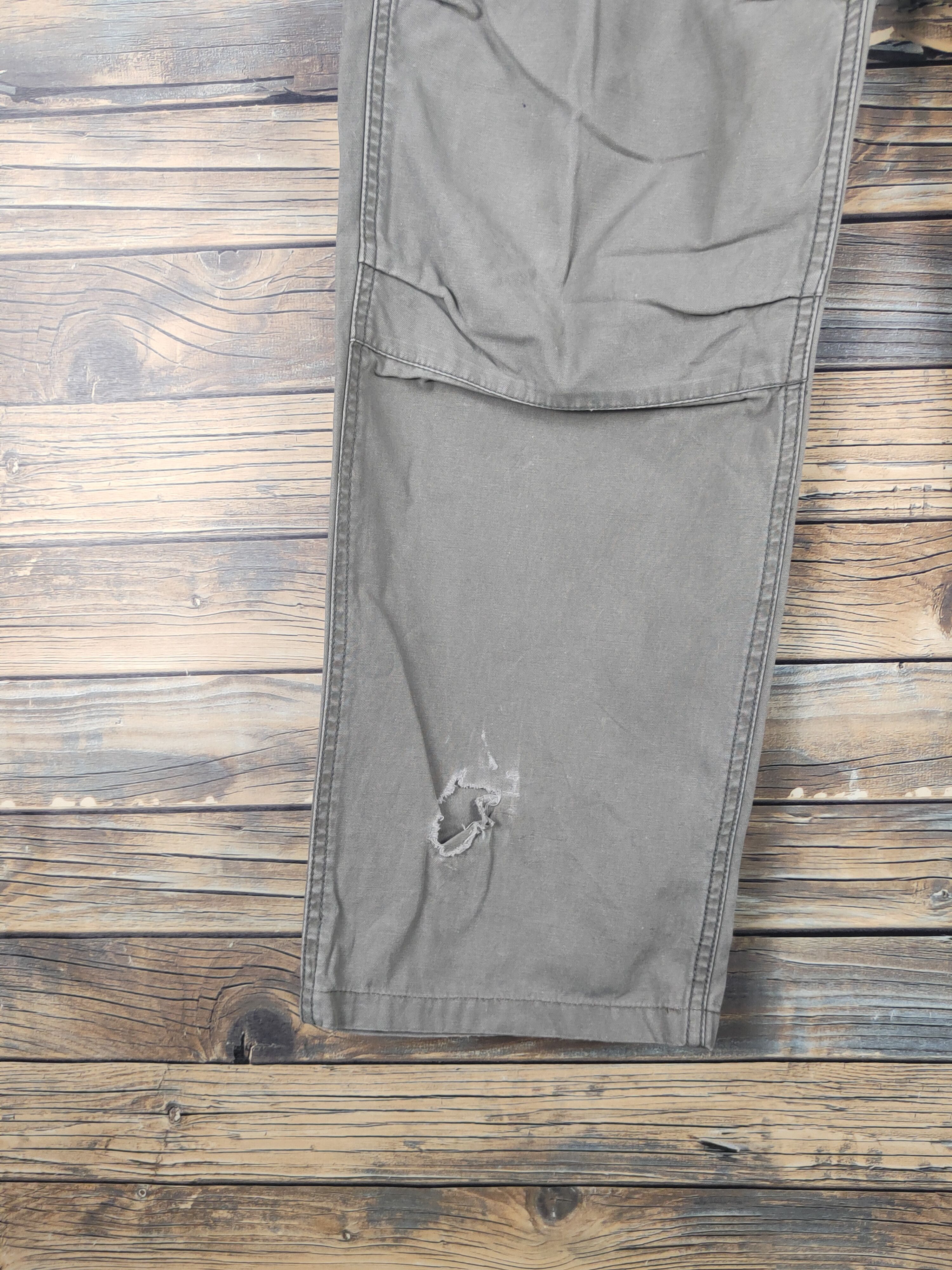 Global Work DL Global Work Green Faded Multipocket Cargo Pants #1520 Size US 34 / EU 50 - 4 Thumbnail